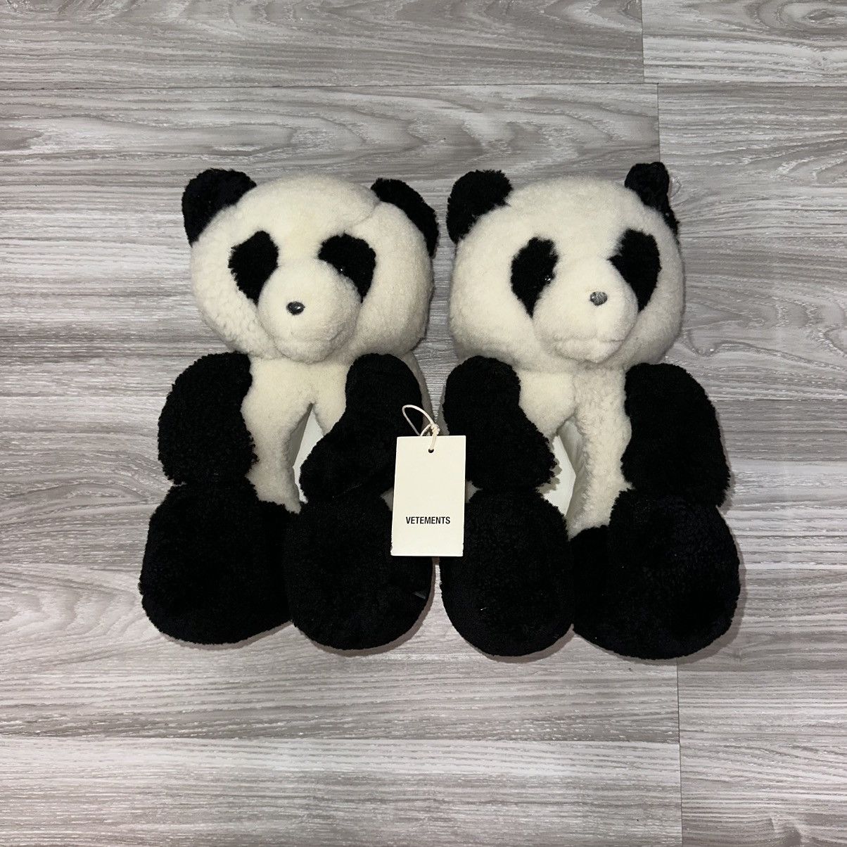 Vetements Vetements FW21 Oversized PandaBear Shearling Loafers (41/42) Size US 8.5 / EU 41-42 - 2 Thumbnail