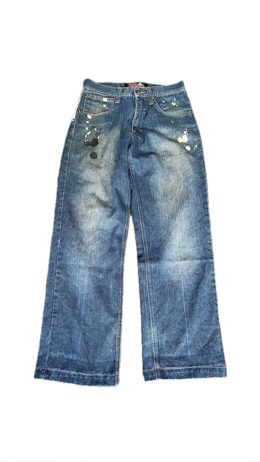 JNCO × Southpole CRAZY Y2K SOUTHPOLE Paint Splatter Baggy Jeans Size US 32 / EU 48 - 2 Thumbnail