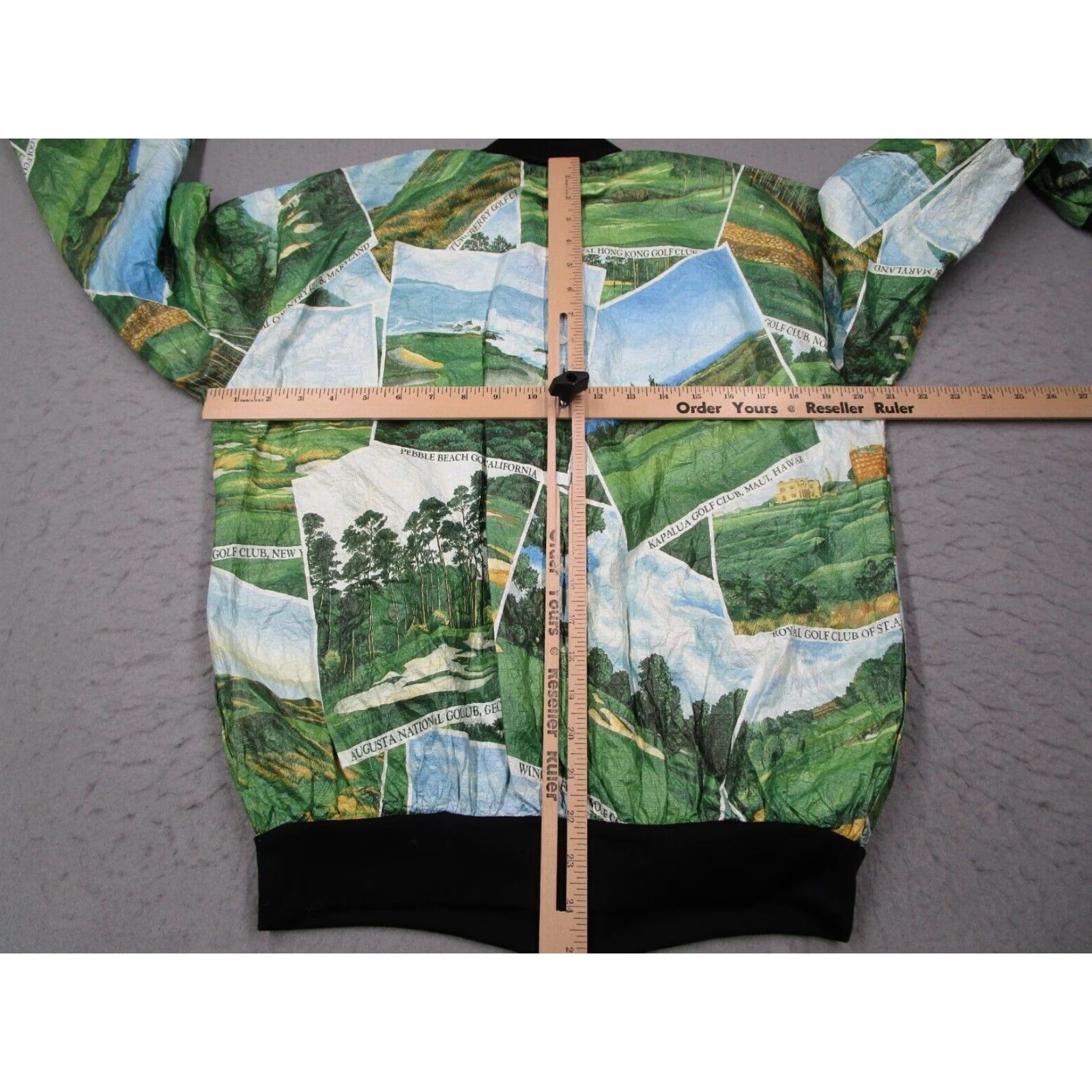 Etro VINTAGE Pride Products Mens Small Green Full Zip Bomber Jacket Golf Courses Retro Size US S / EU 44-46 / 1 - 6 Thumbnail