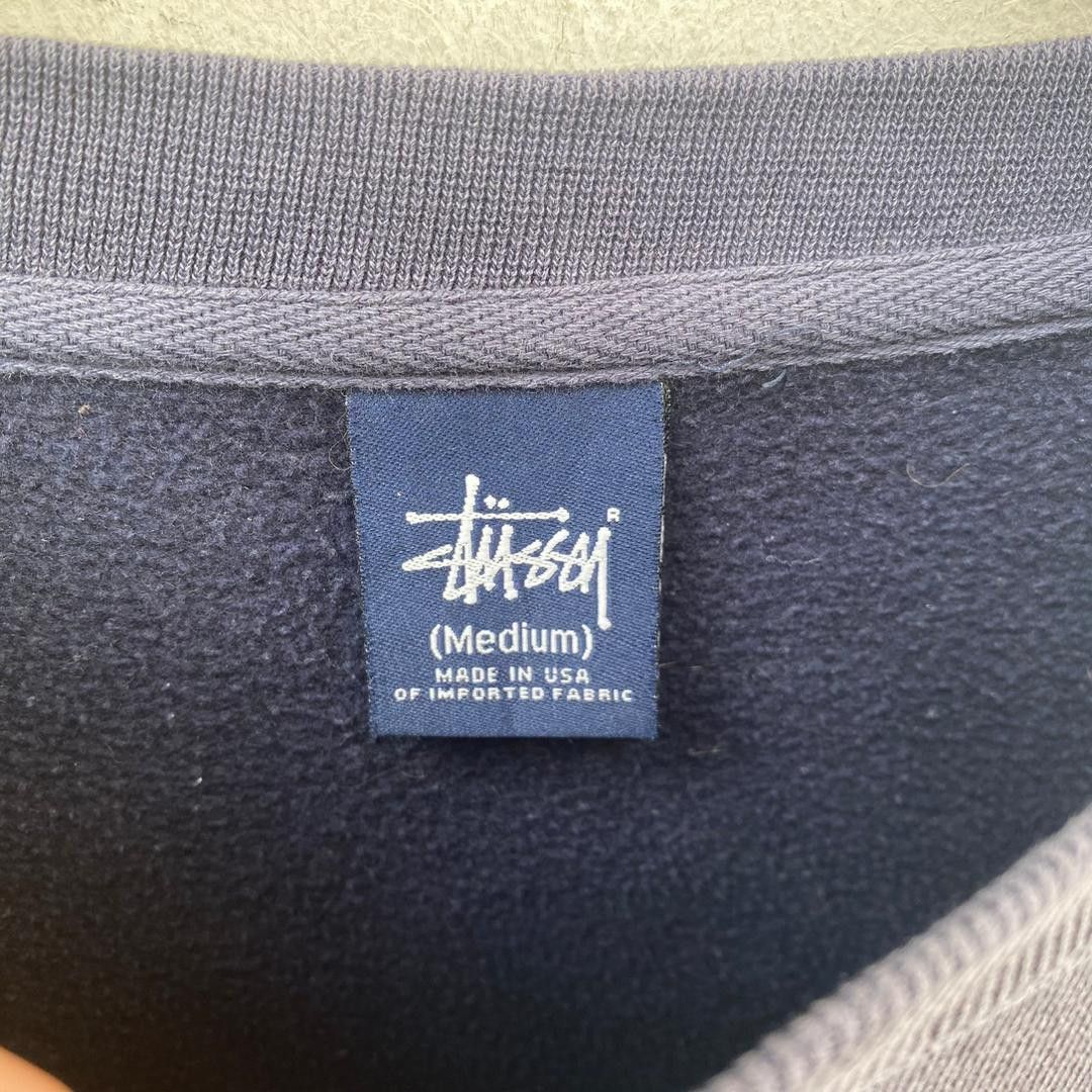 Stussy VINTAGE STUSSY GRAFFITI SWEATSHIRT MEDIUM LARGE DARK BLUE Size US M / EU 48-50 / 2 - 6 Thumbnail