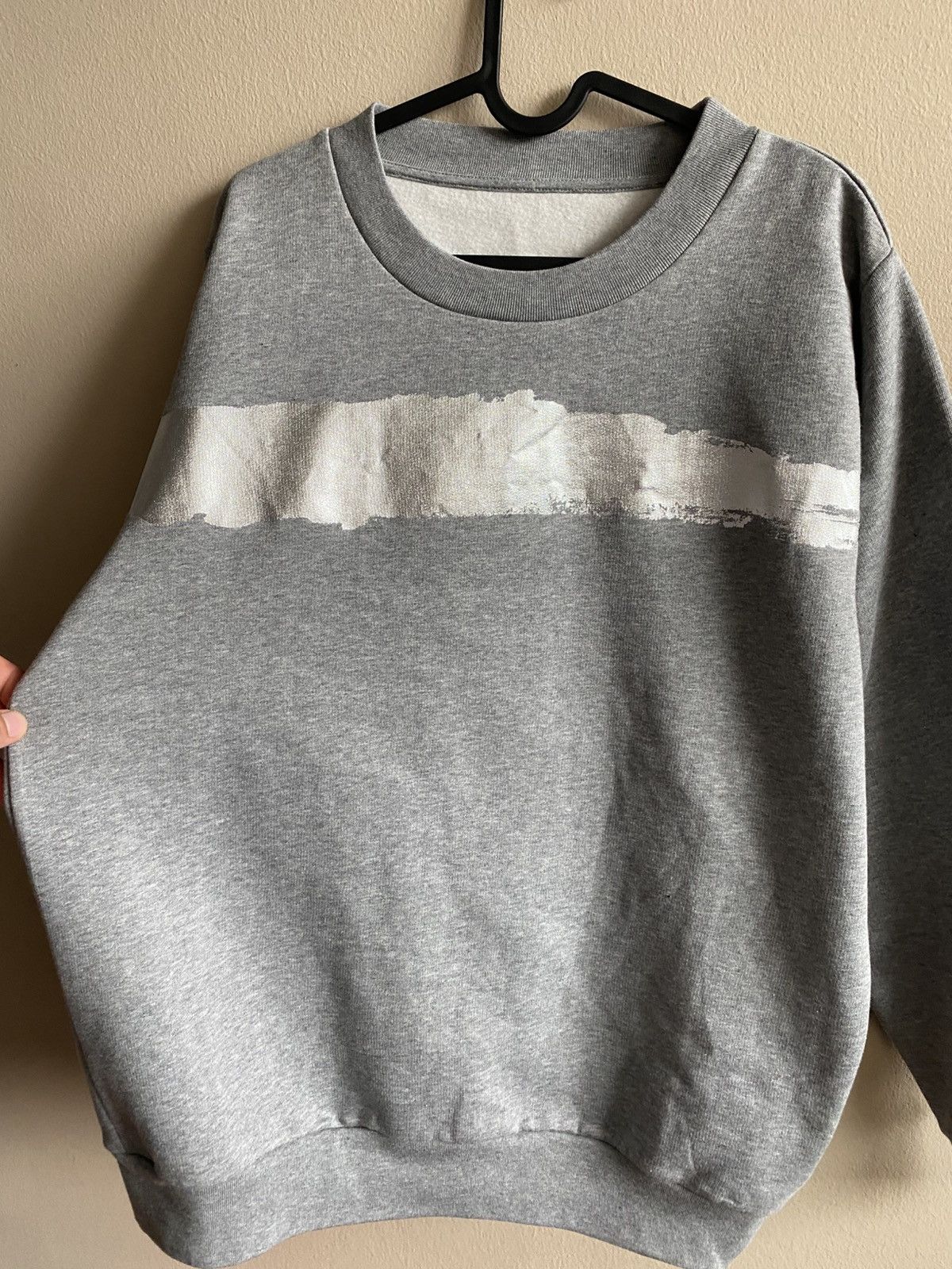 Maison Margiela Maison Margiela Printed Silver Logo Sweatshirt Size US L / EU 52-54 / 3 - 2 Thumbnail