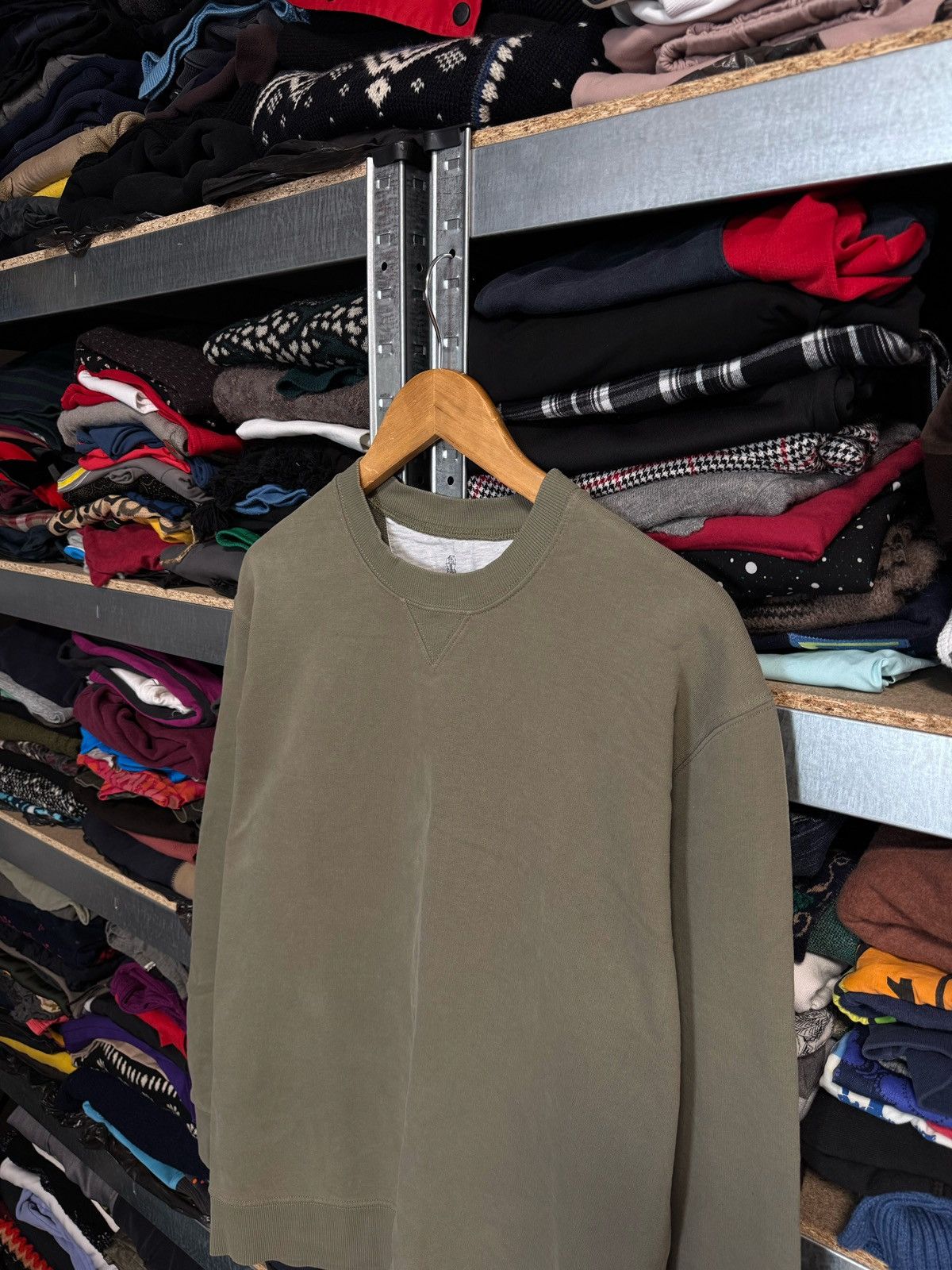 Brunello Cucinelli Brunello Cucinelli Sweatshirt Sz M Crewneck Pullover Sweater Size US M / EU 48-50 / 2 - 2 Thumbnail
