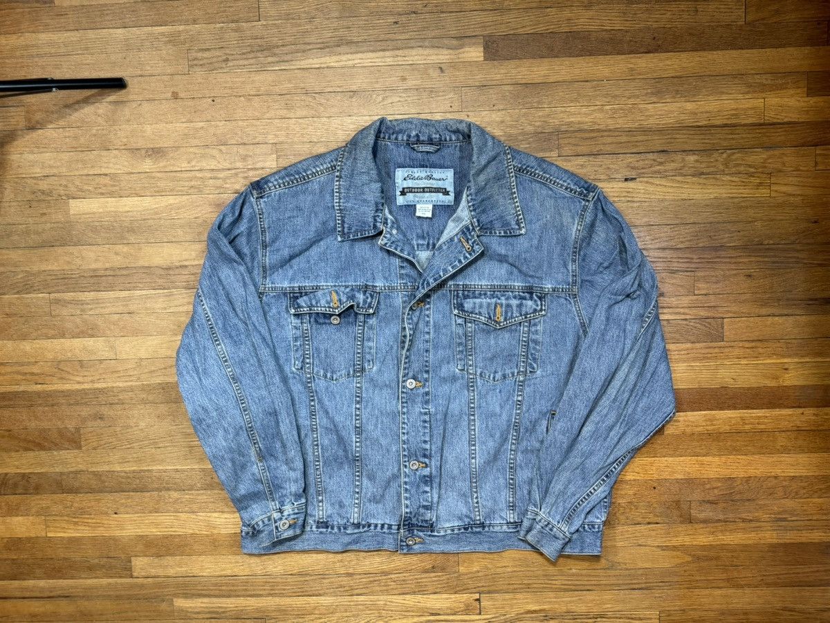 Eddie Bauer × Vintage Vintage Eddie Bauer Denim Jacket Size US XXL / EU 58 / 5 - 1 Thumbnail