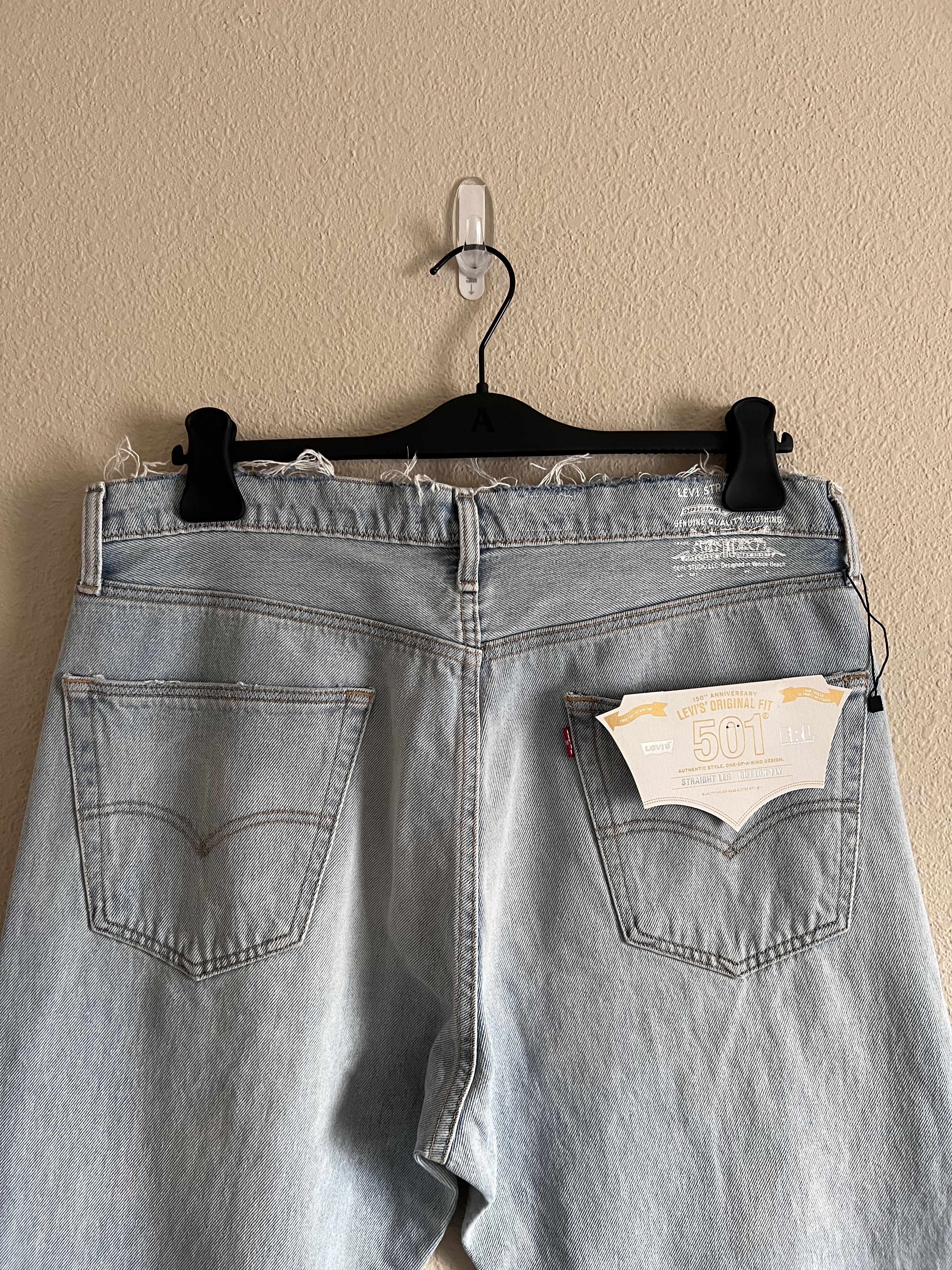 ERL × Levi's ERL Levi's 501 Light Wash Jeans Size US 30 / EU 46 - 6 Thumbnail