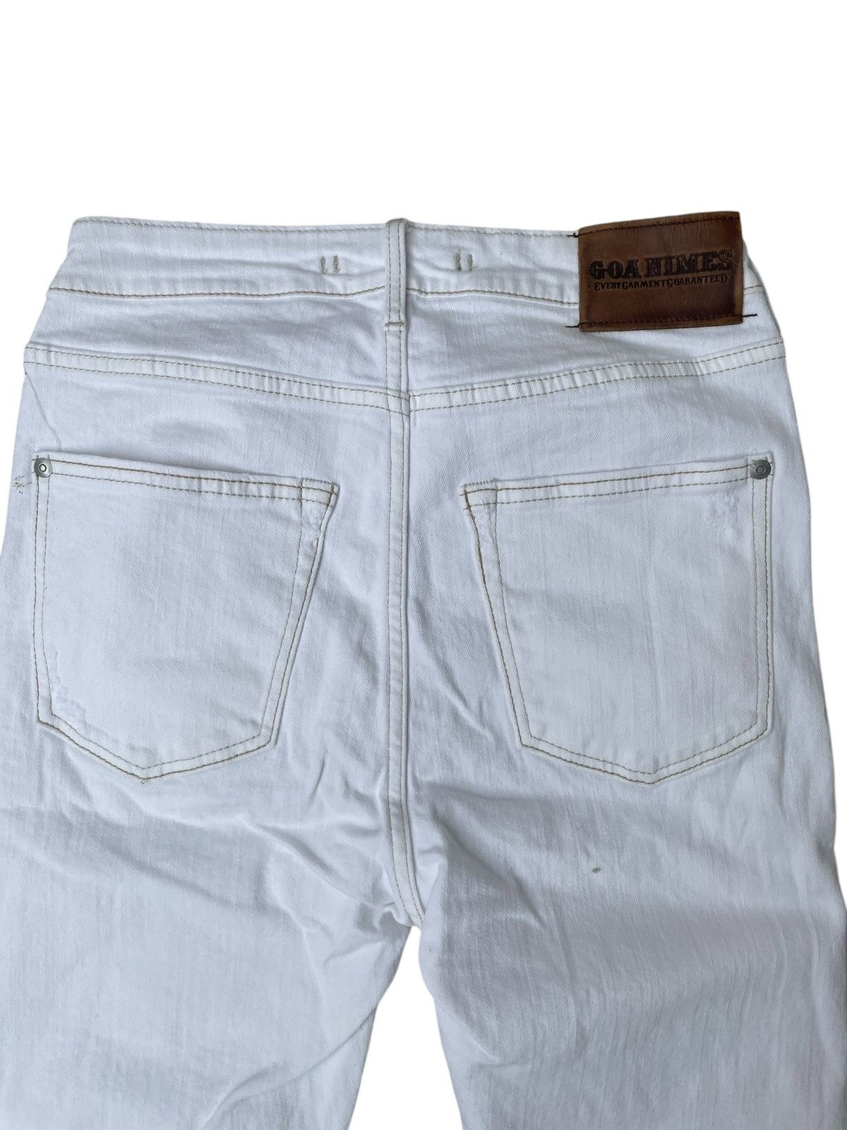 GOA Goa Distressed Skinny Jeans White Size US 28 / EU 44 - 1 Thumbnail