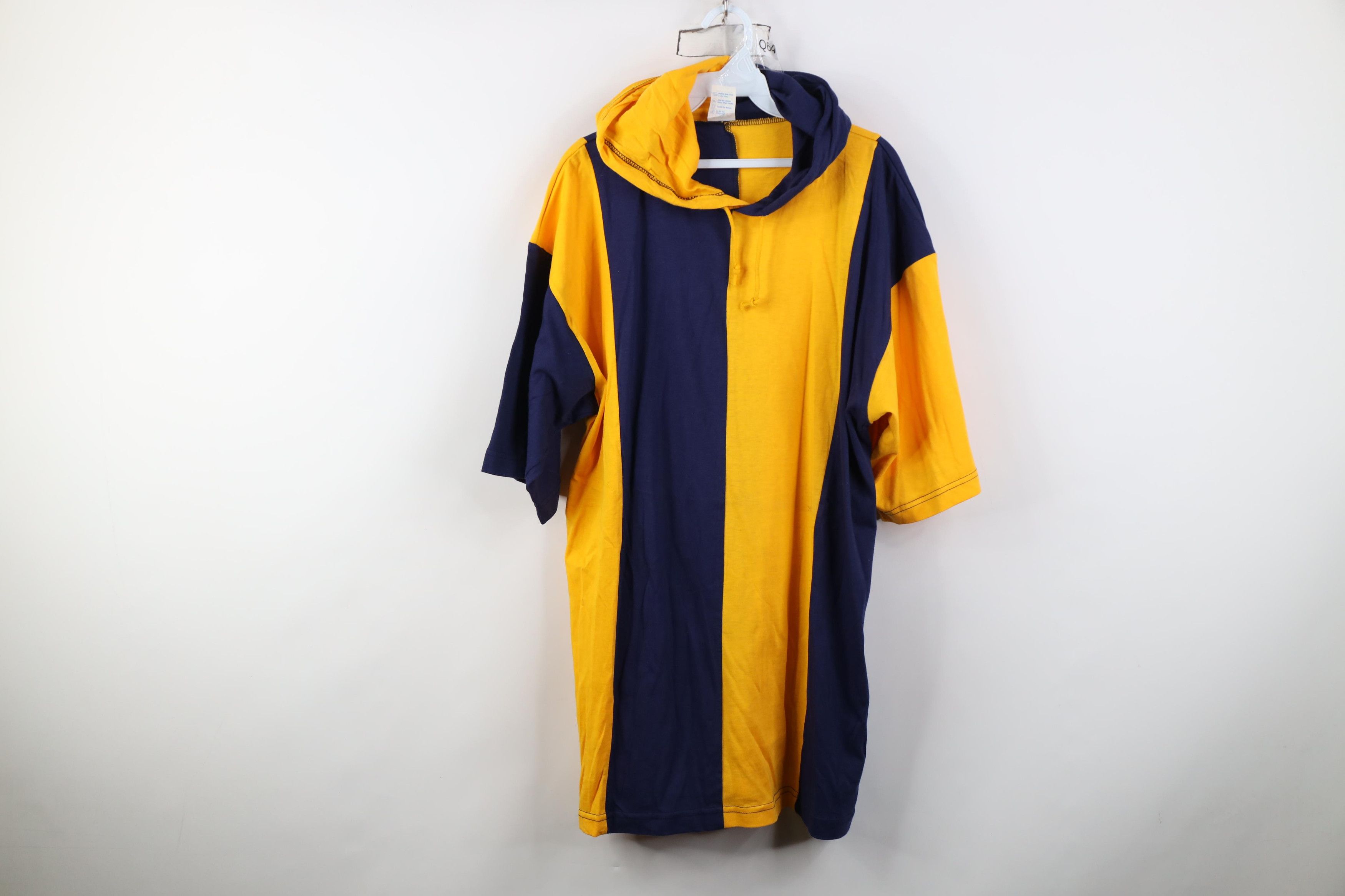 Vintage Deadstock Vintage 90s University of Michigan Hooded T-Shirt Size US XL / EU 56 / 4 - 1 Thumbnail