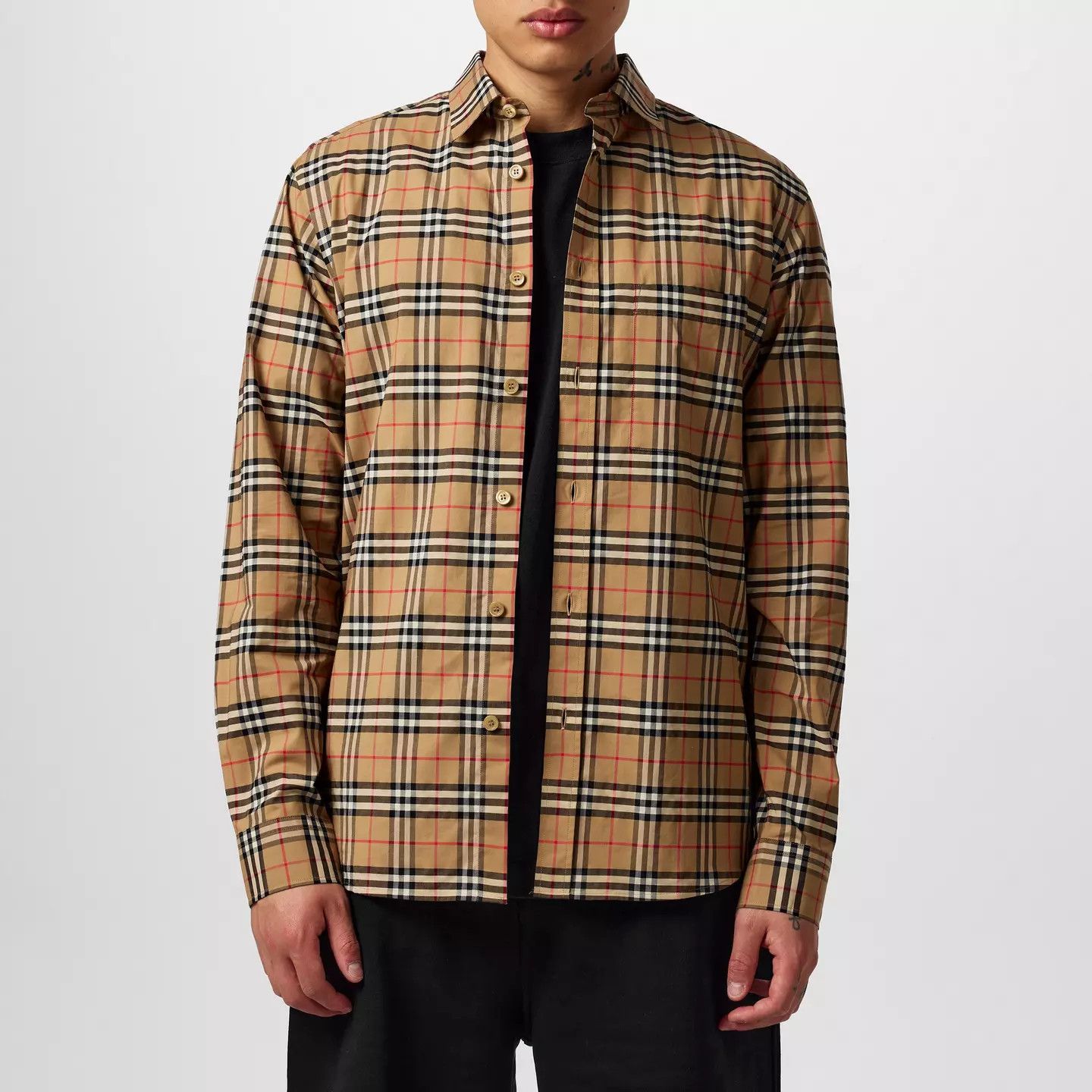 Burberry o1g2r1mq0426 Tartan Cotton Simpson Shirt in Multicolor Size US XS / EU 42 / 0 - 2 Thumbnail