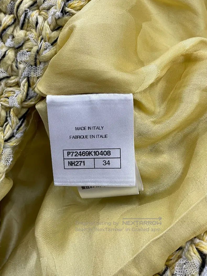 Chanel Chanel Lemon yellow knitted coat Size XXS / US 00 / IT 34 - 7 Thumbnail