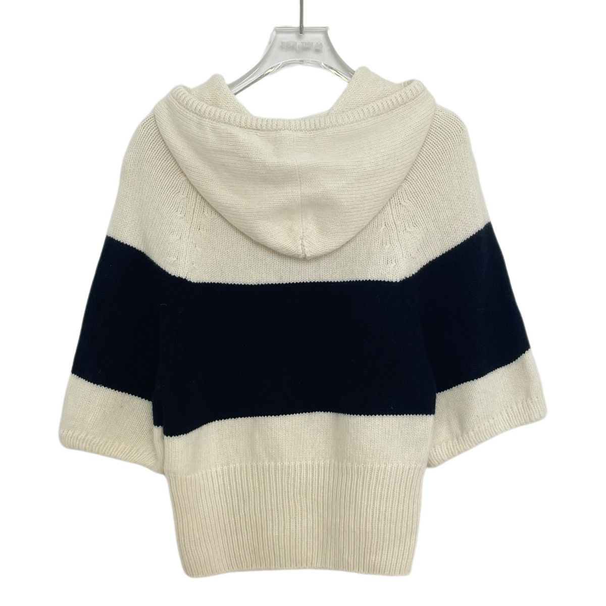 Dior Dior Hooded Three-quarter Sleeve Cashmere Knit Sweater K26WX Size XS / US 0-2 / IT 36-38 - 2 Thumbnail