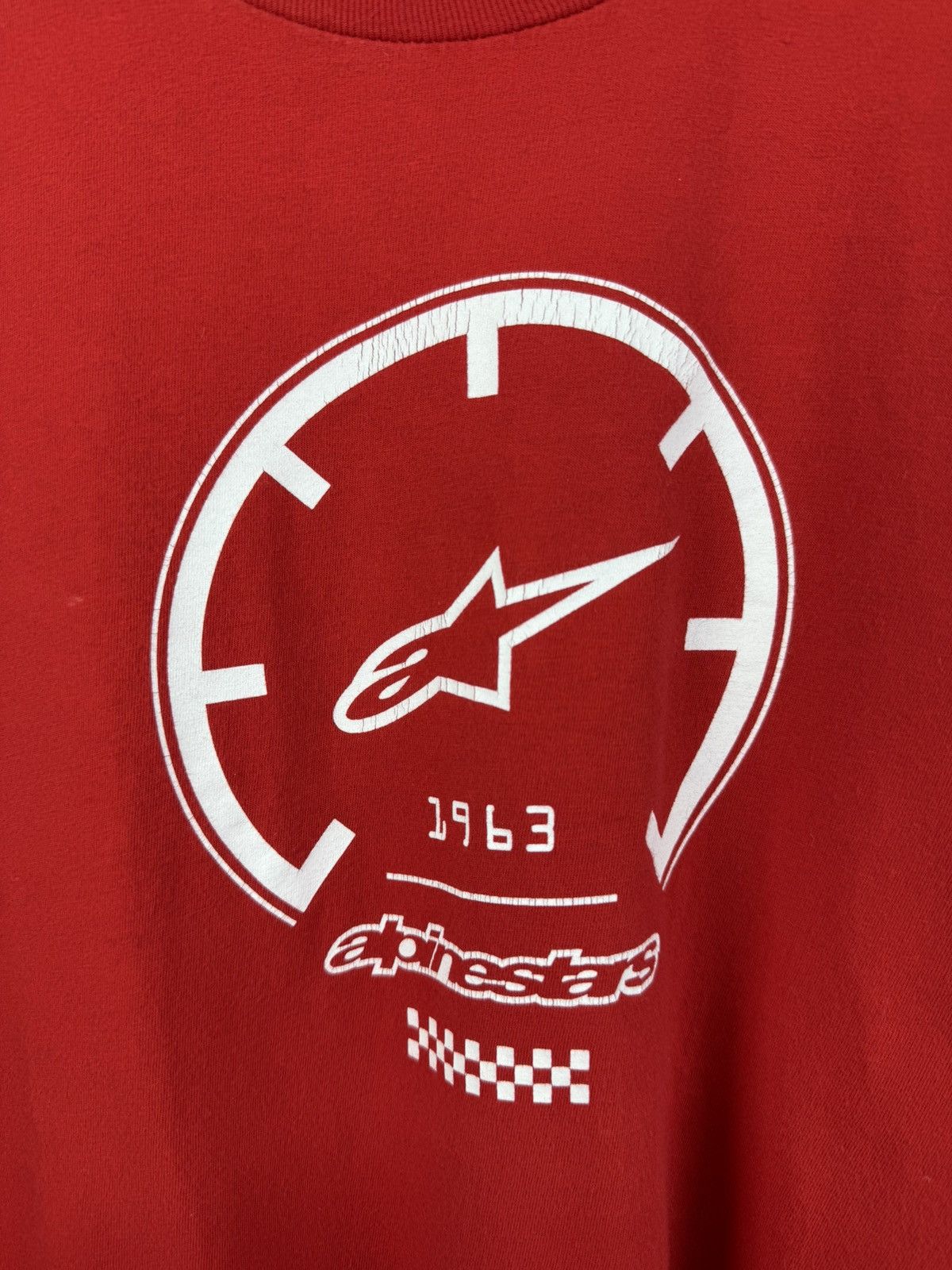 Vintage Vintage Y2K Alpinestar big logo Racing faded t shirt Size US L / EU 52-54 / 3 - 4 Thumbnail