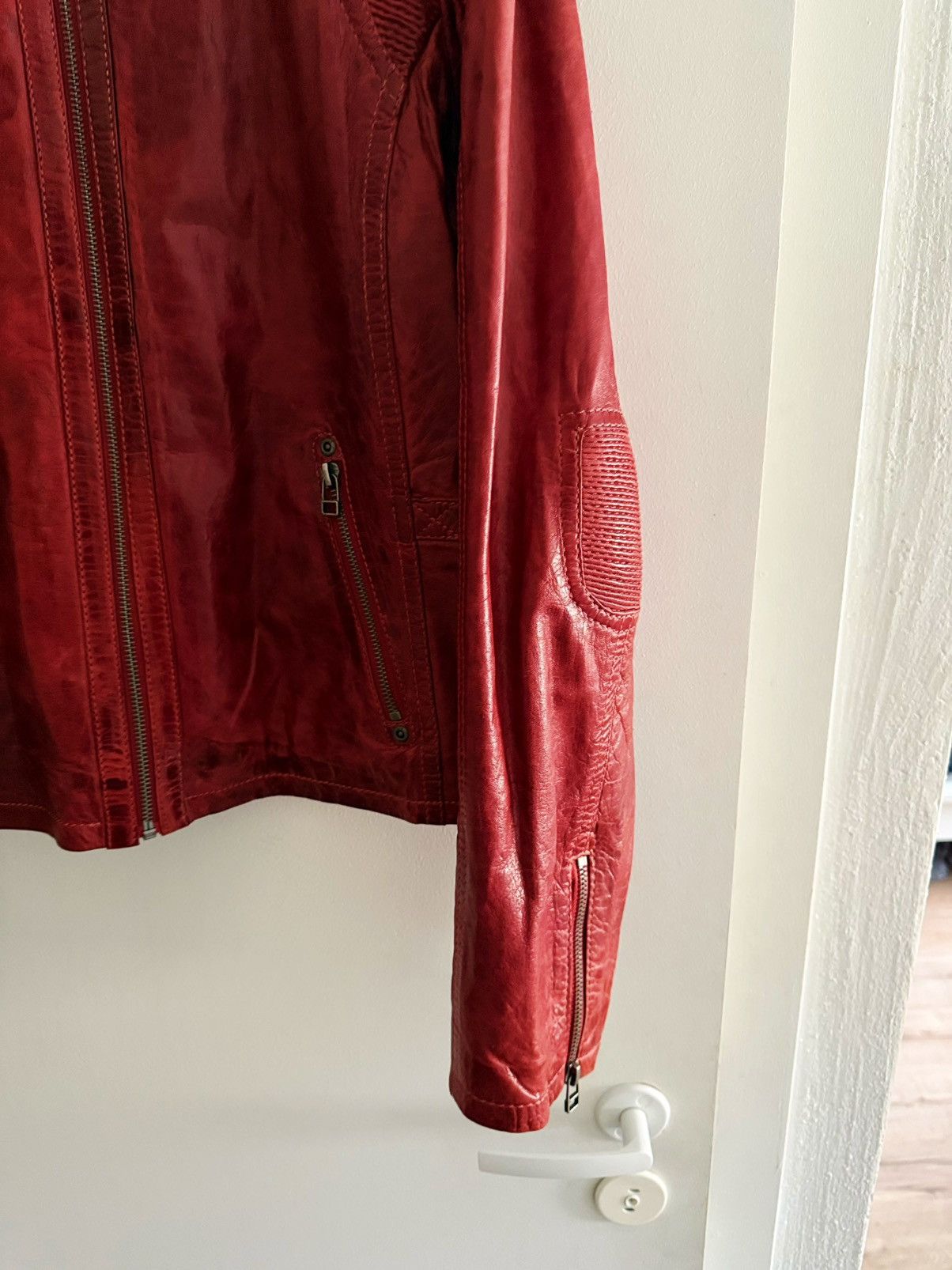 14th Addiction 14th Addiction Style Leather Jacket Red Size US S / EU 44-46 / 1 - 4 Thumbnail