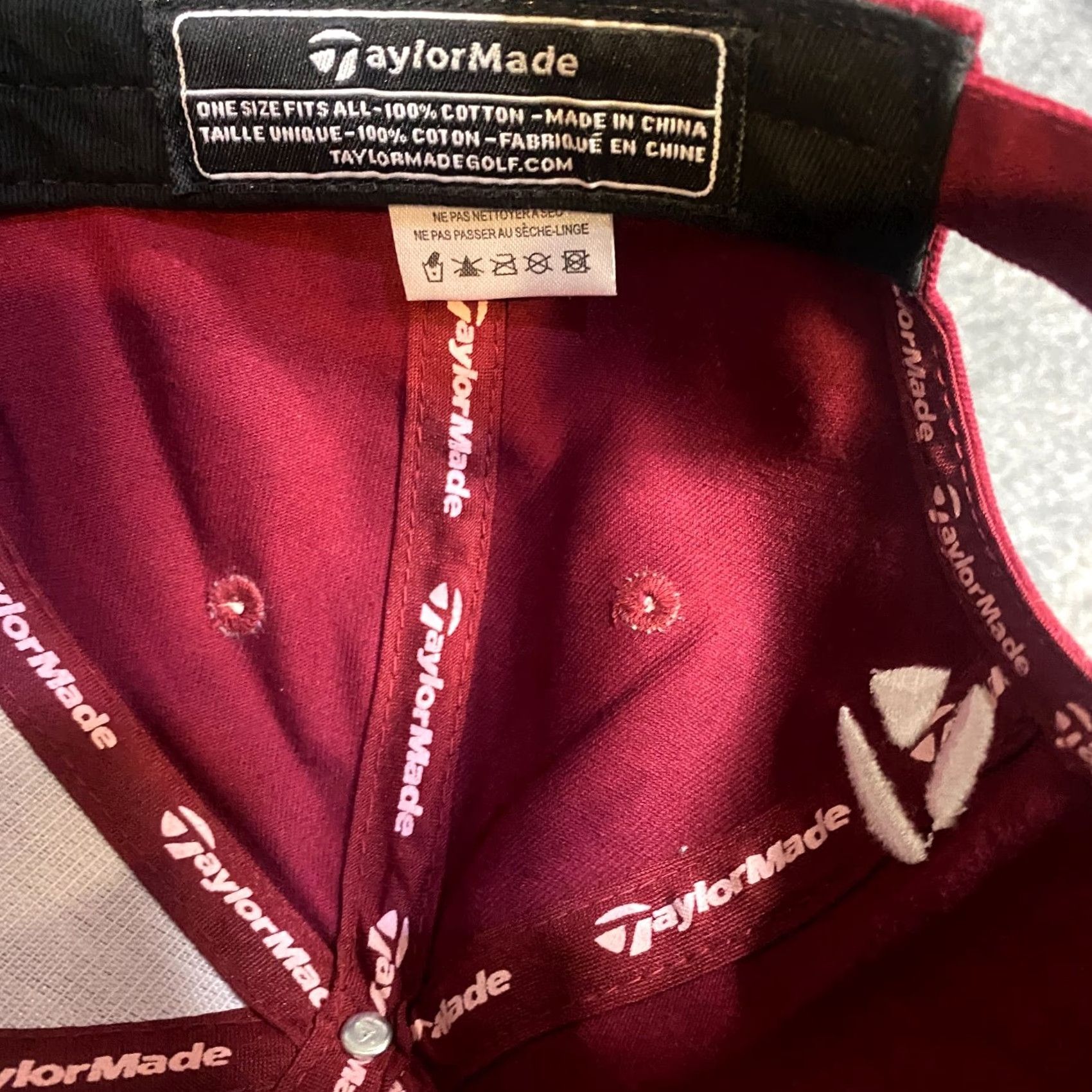 TaylorMade Dewar's Hat Red Adjustable Strapback Taylormade Hat Men Adjustable Red Snapback Dewar's Tan? Size ONE SIZE - 4 Thumbnail