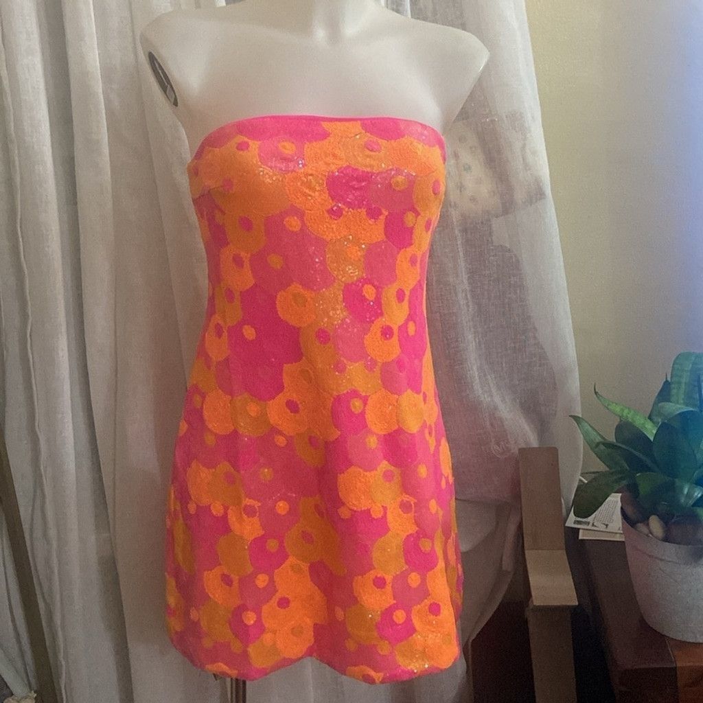 Susana Monaco Susana Monaco Sequin Flare Dress SMALL SOLD OUT! Size S / US 4 / IT 40 - 4 Thumbnail