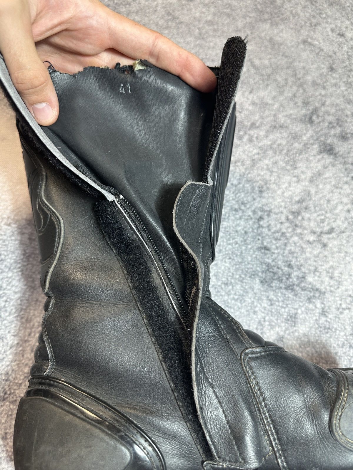 Vintage Y2K Opium Leather Racing Boots Streetwear Style Sidi VTg 41 Size US 8 / EU 41 - 8 Thumbnail