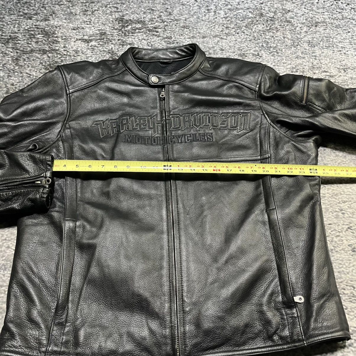 Harley Davidson VINTAGE HARLEY DAVIDSON AURORAL SKULL GRUNGE LEATHER JACKET Size US XL / EU 56 / 4 - 12 Thumbnail