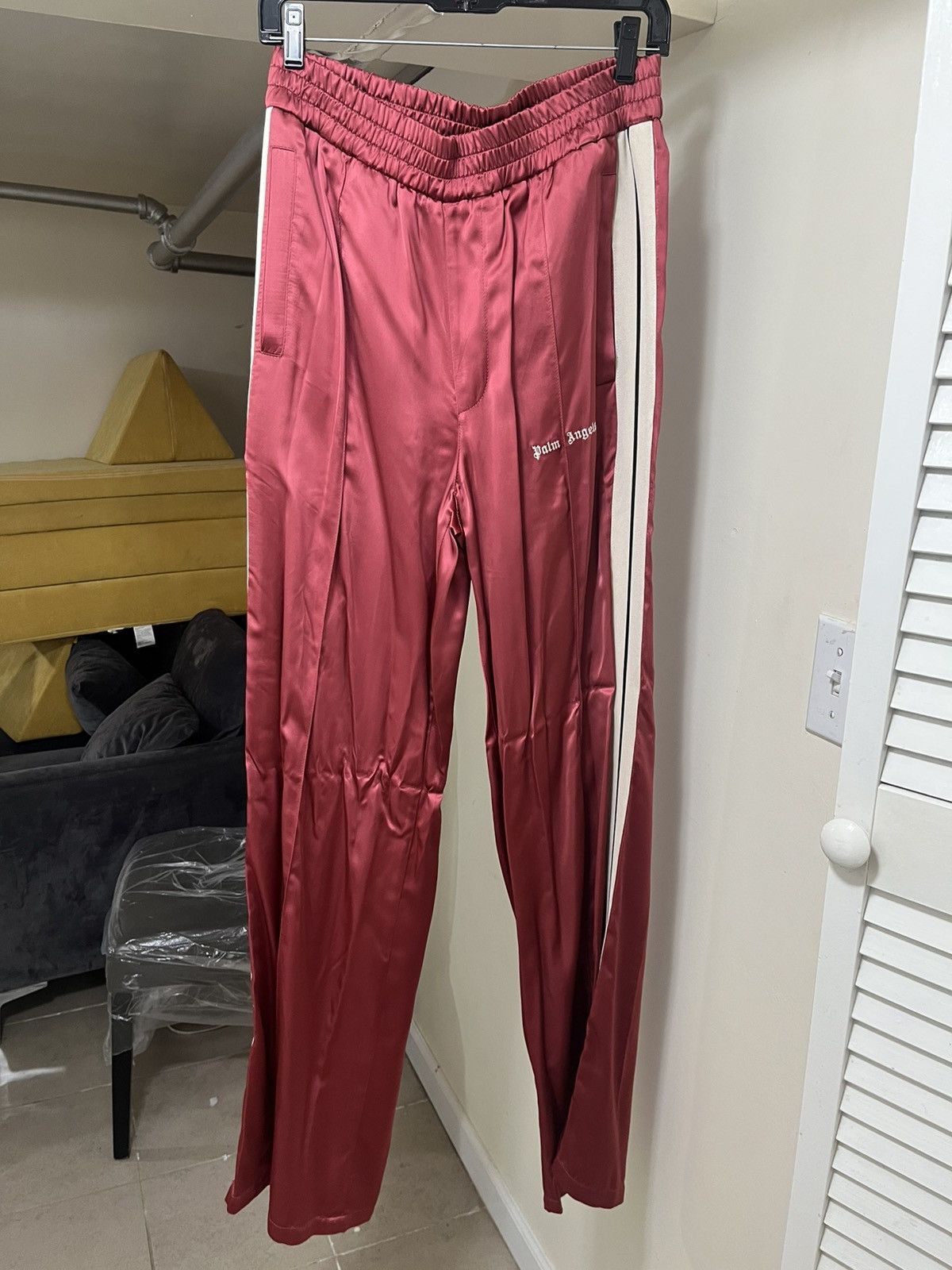 Palm Angels Palm Angels Logo Embroidered Loose Fit Track Pants XL Size US 36 / EU 52 - 1 Thumbnail
