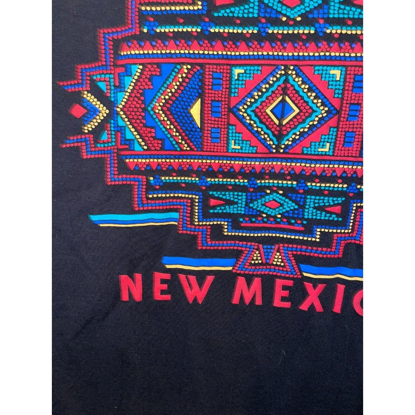 Jerzees Vintage New Mexico Shirt Western Tribal Graphic Black L Tee Size US L / EU 52-54 / 3 - 4 Thumbnail