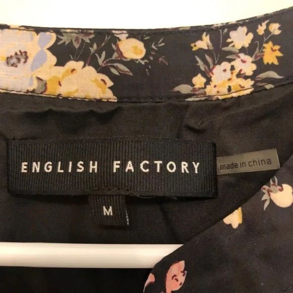 English Factory Black Floral Mini Dress by English Factory - Gently Used M Size M / US 6-8 / IT 42-44 - 5 Thumbnail