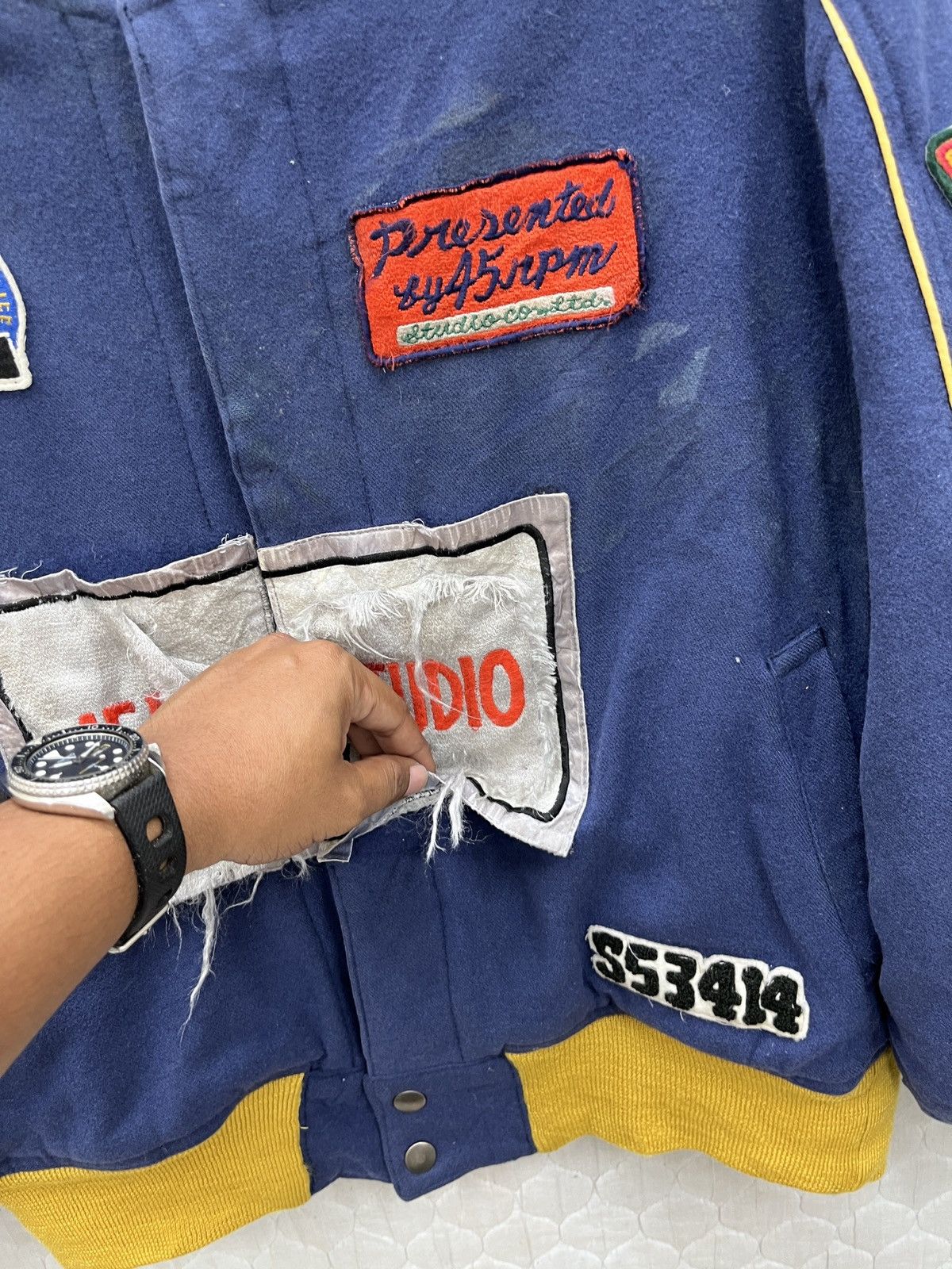 45rpm × Vintage 🔥🔥🔥ARCHIVE VTG 45RPM BOMBER JACKET Size US S / EU 44-46 / 1 - 19 Thumbnail