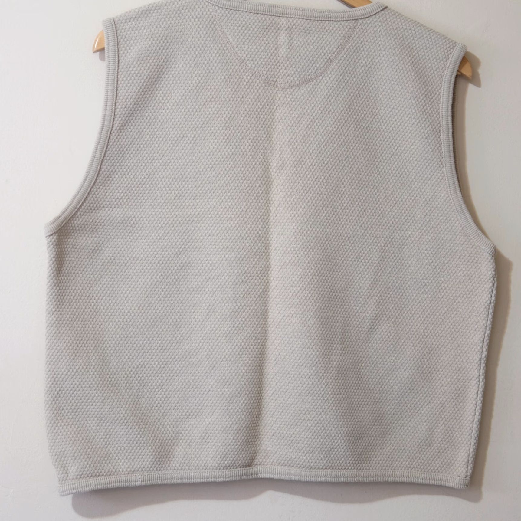 Vintage PUSH Vest Men’s M Medium Beige 100% Cotton Made in USA (#p51-63) Pullover Casual Travel) Size US M / EU 48-50 / 2 - 5 Thumbnail