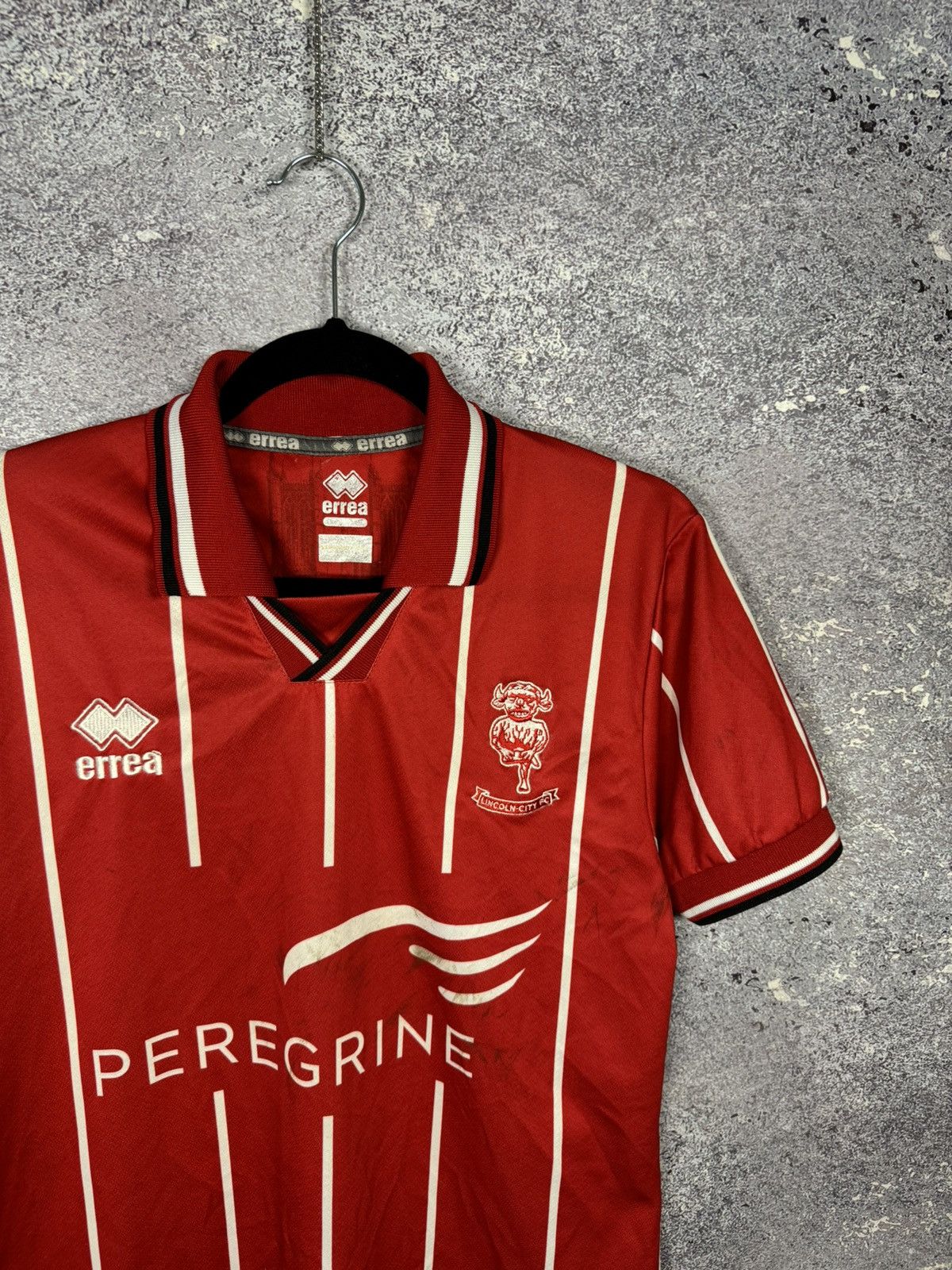 Errea × Vintage Vintage Lincoln City 2020/21 Errea Soccer Jersey Blokcore Size US S / EU 44-46 / 1 - 2 Thumbnail