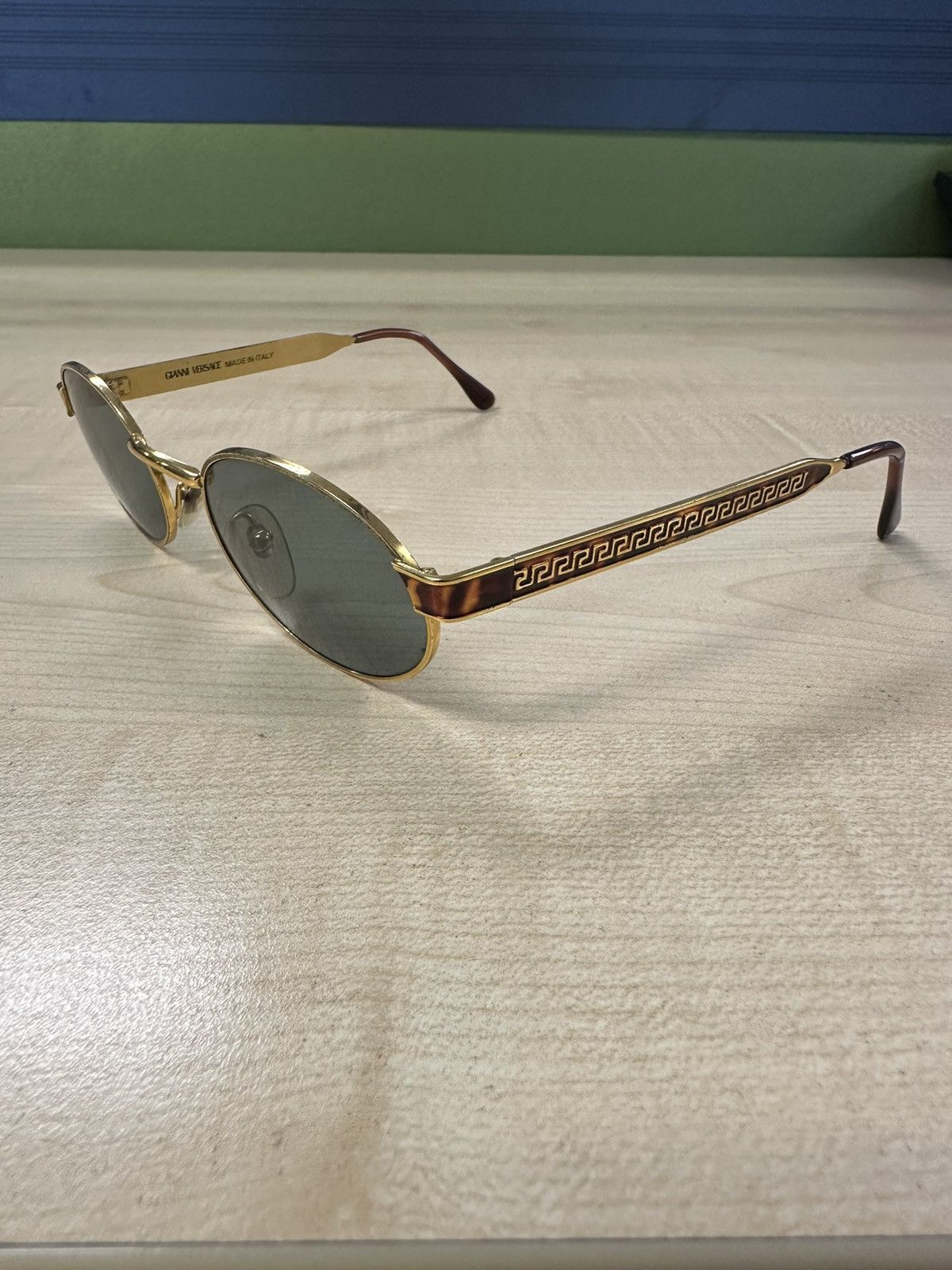 Versace × Vintage Rare 1996 Gianni VERSACE Mod S58 Col 54M Size ONE SIZE - 1 Thumbnail