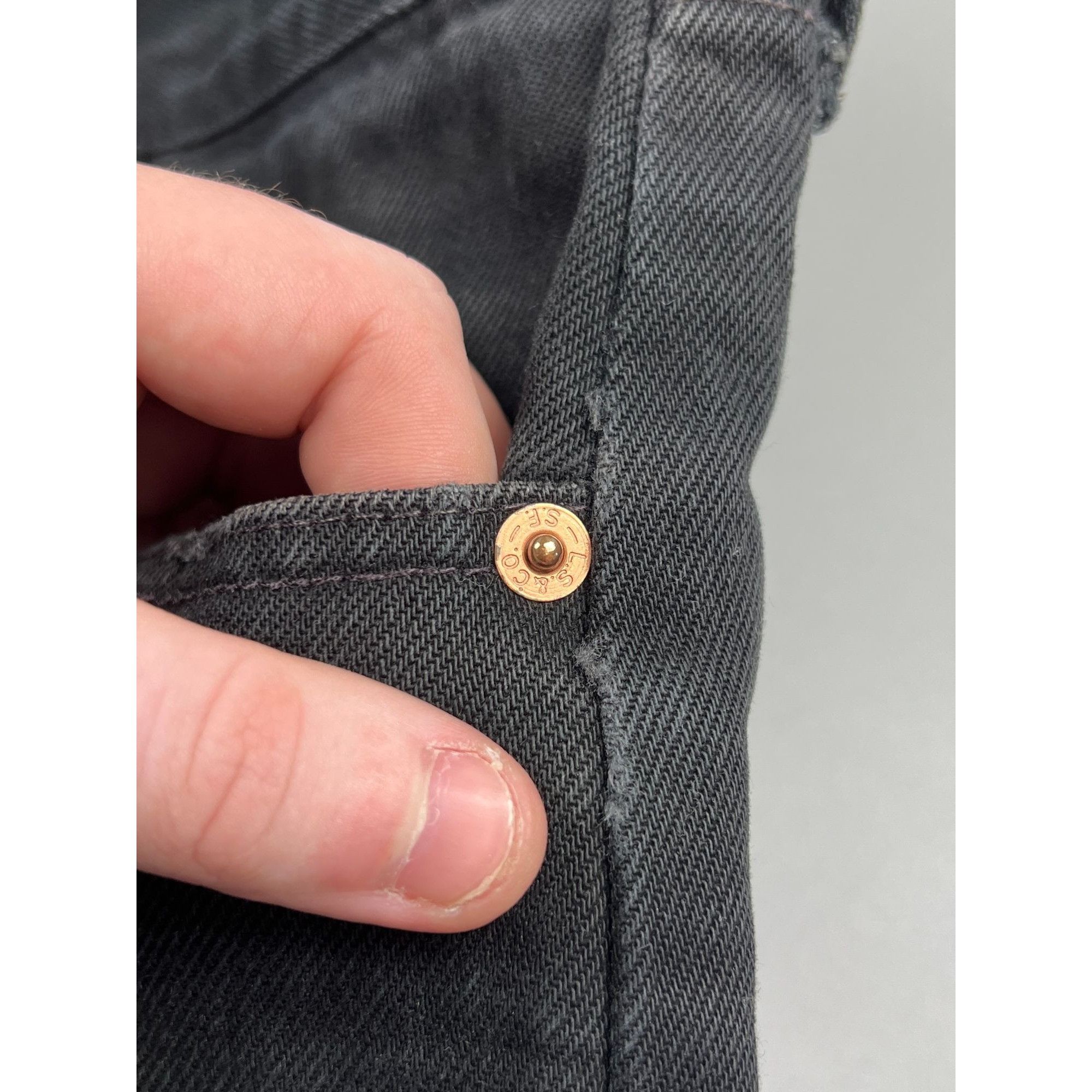 Levi's RARE Levi’s 615 Orange Tab Factory Error (Y0784) Size US 34 / EU 50 - 4 Thumbnail