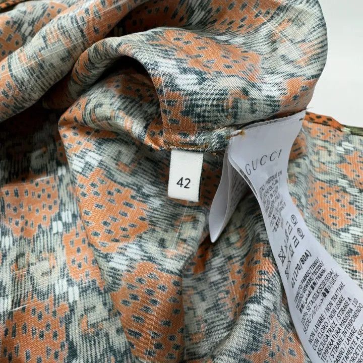 Gucci Gucci Gucci Floral Printed Silk Shirt for Men -2506 Size US M / EU 48-50 / 2 - 4 Thumbnail