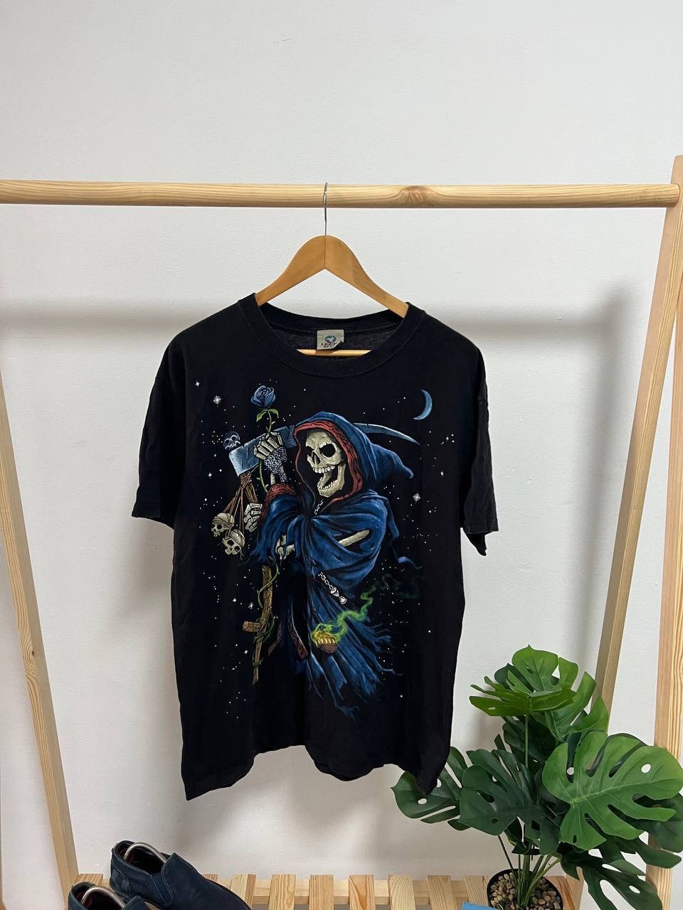 Liquid Blue × Vintage Y2K Skelton Grim Reaper Liquid Blue Tee Size US XL / EU 56 / 4 - 3 Thumbnail
