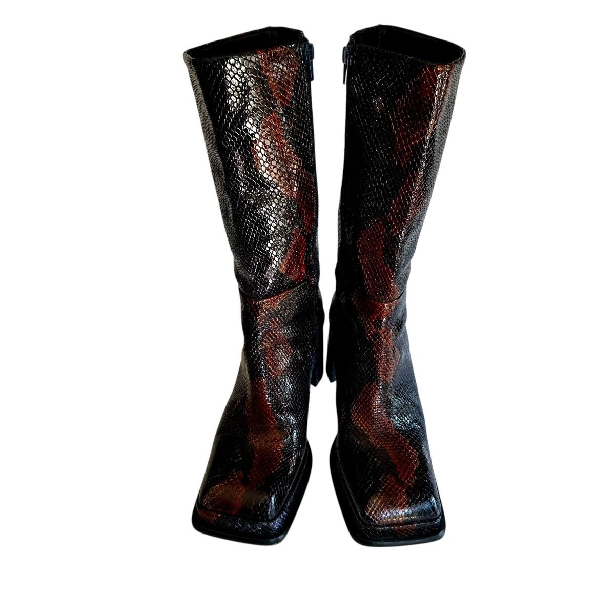 Miista MIISTA Abril Leather Snakeskin Embossed Womens Boots Size 39 Size US 9 / IT 39 - 7 Thumbnail