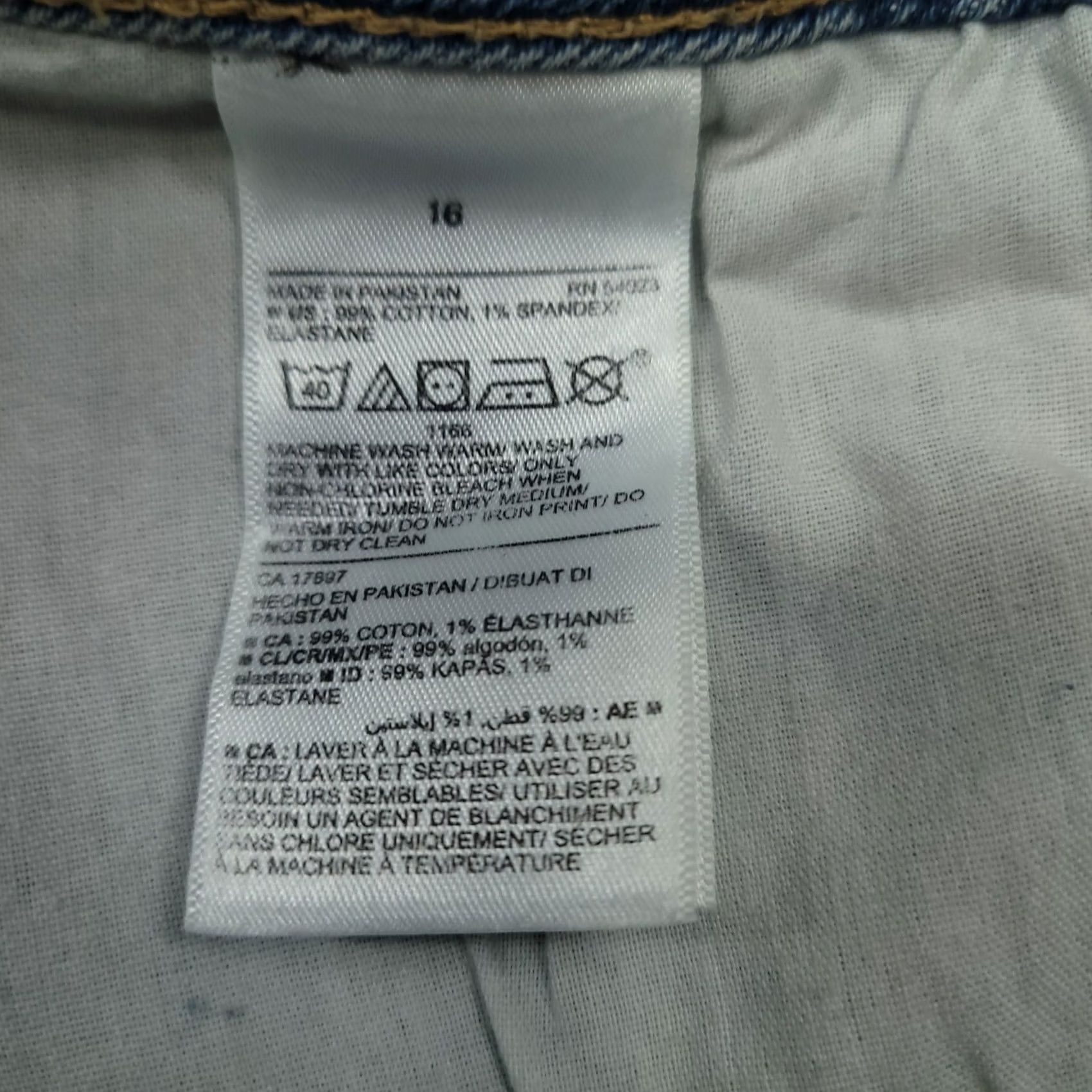 Old Navy Old Navy Womens OG Straight Leg High Rise Distressed Jeans 16W Blue Denim Casual Jeans Womens Mens? Size 38" / US 16 / IT 52 - 5 Thumbnail
