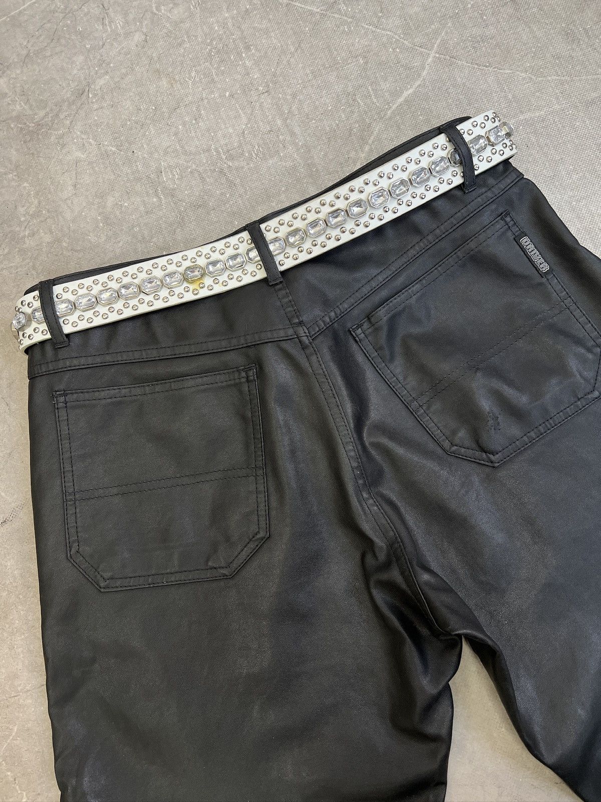 B.B. Simon B.B. Simon Style White Western Cowboy Belt Rainstoned Size ONE SIZE - 2 Thumbnail