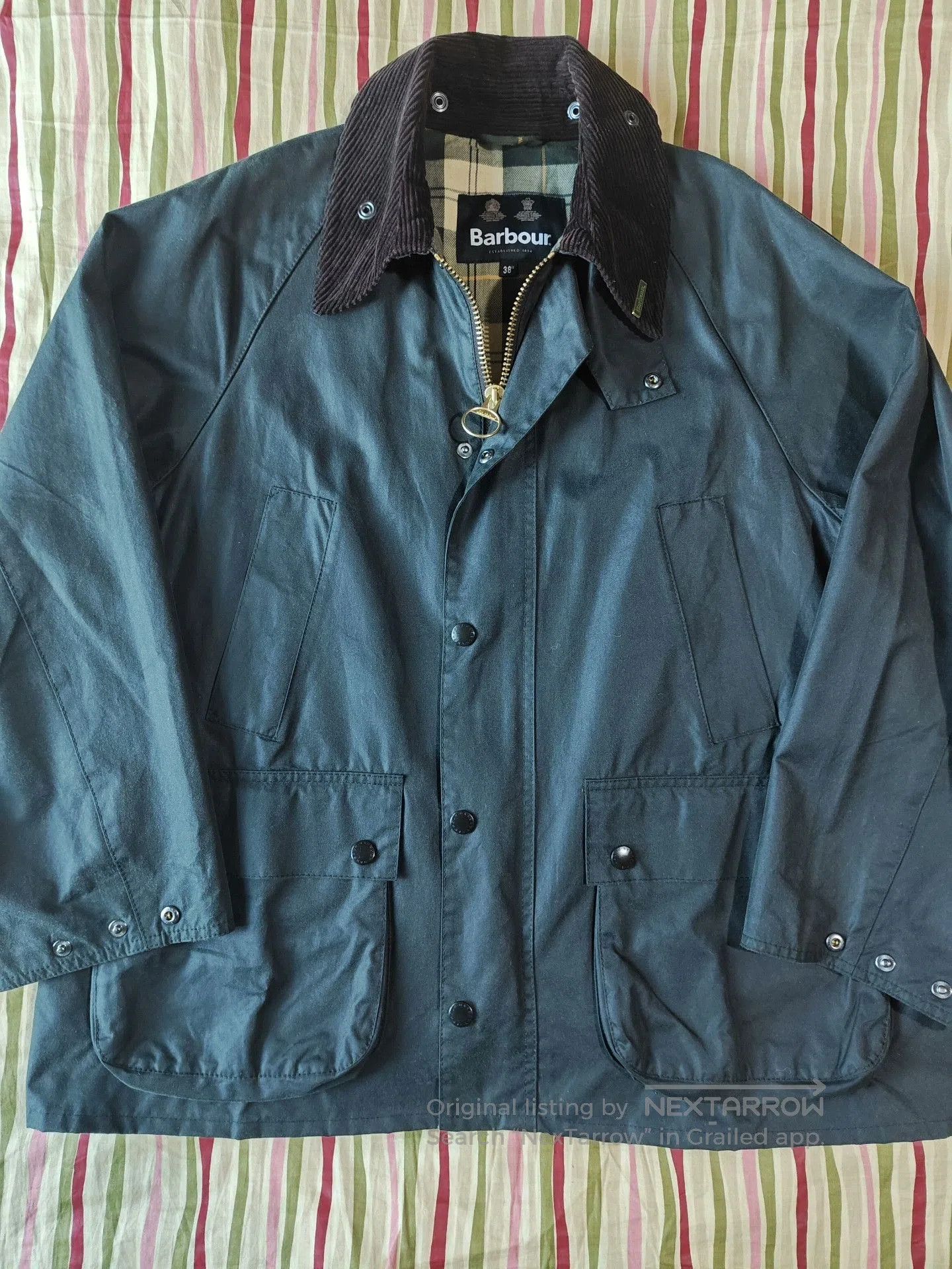 Barbour Barbour OS Bedale Waxed Jacket. Size US M / EU 48-50 / 2 - 2 Thumbnail