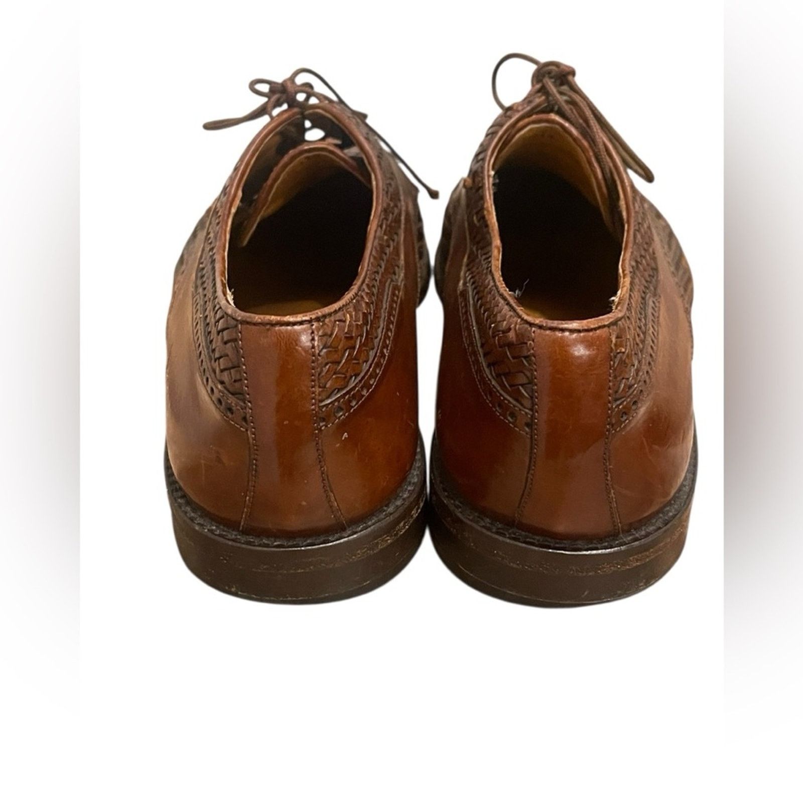 Mezlan Mezlan Salinas Genuine Crocodile Brown Woven Leather Shoes Size US 10 / EU 43 - 4 Thumbnail