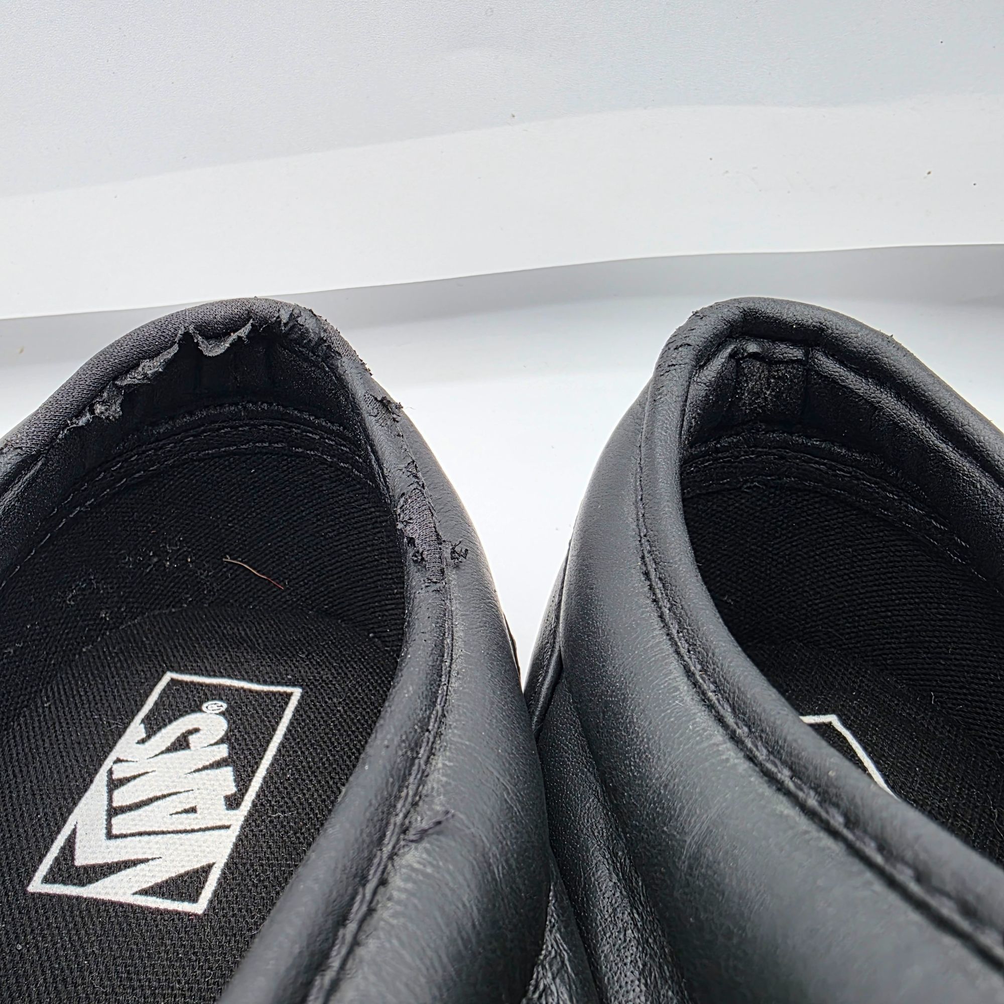 Vans Vans 106 Vulcanized Mens Size 13 Black Triple Black Leather Size US 13 / EU 46 - 7 Thumbnail
