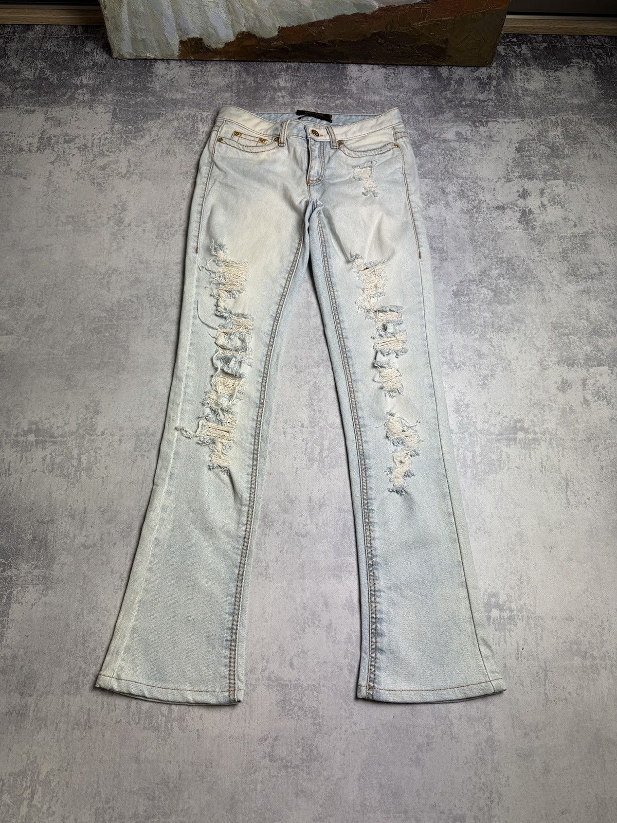 Roberto Just Cavalli Flared Y2K Boot Cut 90s Jeans Pants