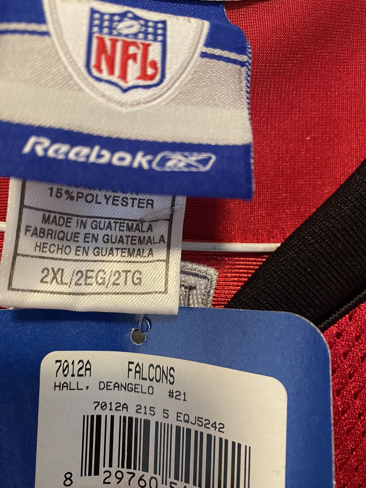 NFL Vintage NFL Deangelo Hall Authentic Atlanta Falcons Jersey Size US XXL / EU 58 / 5 - 7 Thumbnail