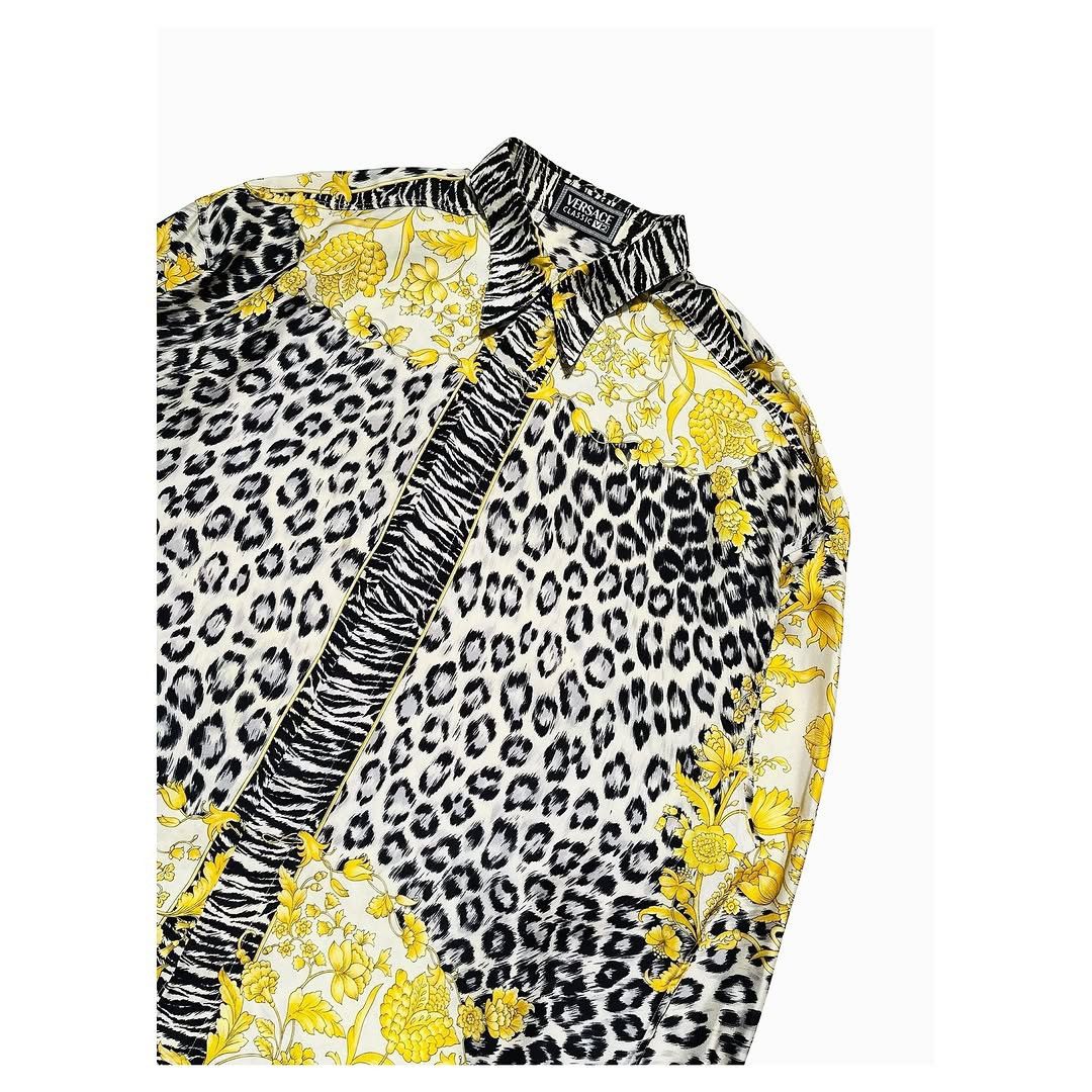 Versace Rare VERSACE Rayon Shirt Size US XL / EU 56 / 4 - 2 Thumbnail