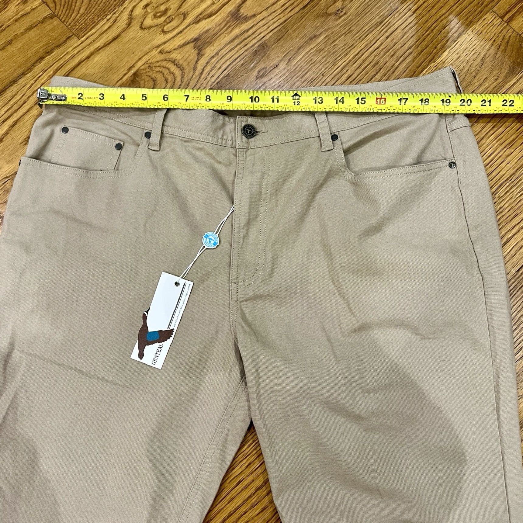 Vintage VINTAGE Genteal Men's Pants Size 40x34 Khaki Canvas 5-Pocket Stretch Casual Size US 40 / EU 56 - 5 Thumbnail
