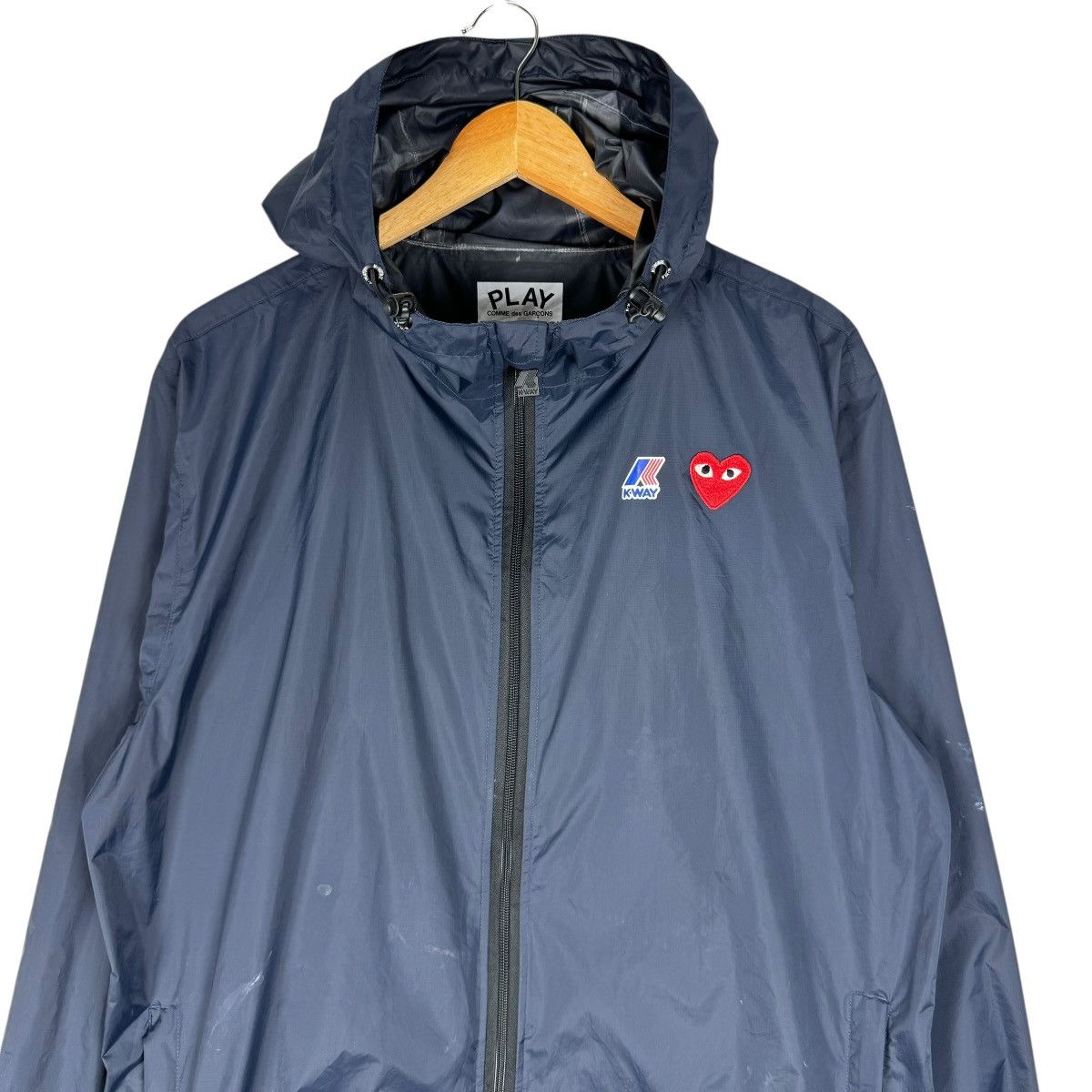 Comme des Garcons 🔥CDG PLAY X KWAY HOODIE WINDBREAKER JACKET Size US XL / EU 56 / 4 - 3 Thumbnail