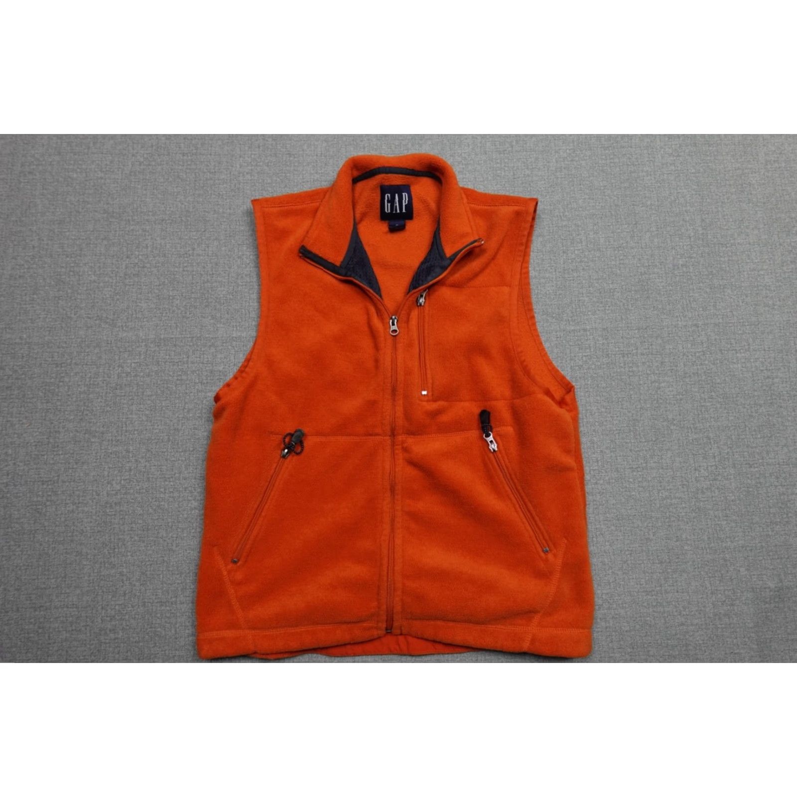 Gap Gap Vest Shirt Mens M Orange Full Zip Fleece Outdoor Hiking Vintage Style: Outdoor, Preppy, Ski Mens Size US M / EU 48-50 / 2 - 3 Thumbnail