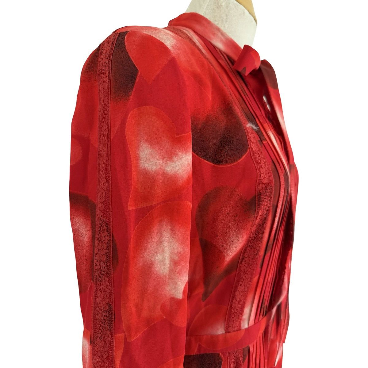 Valentino Valentino Red Silk Floral Dress - Pre-Fall 2015 Size L / US 10 / IT 46 - 6 Thumbnail
