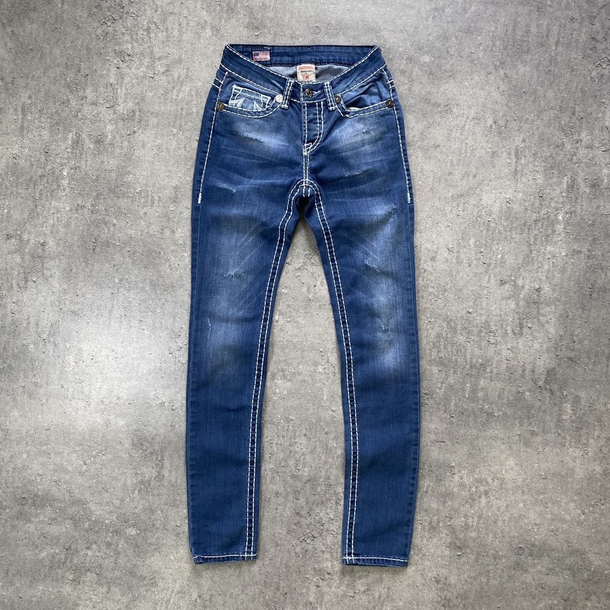 True Religion True Religion Ricky Super T Skinny Jeans 27 size Size 27" / US 4 / IT 40 - 2 Thumbnail