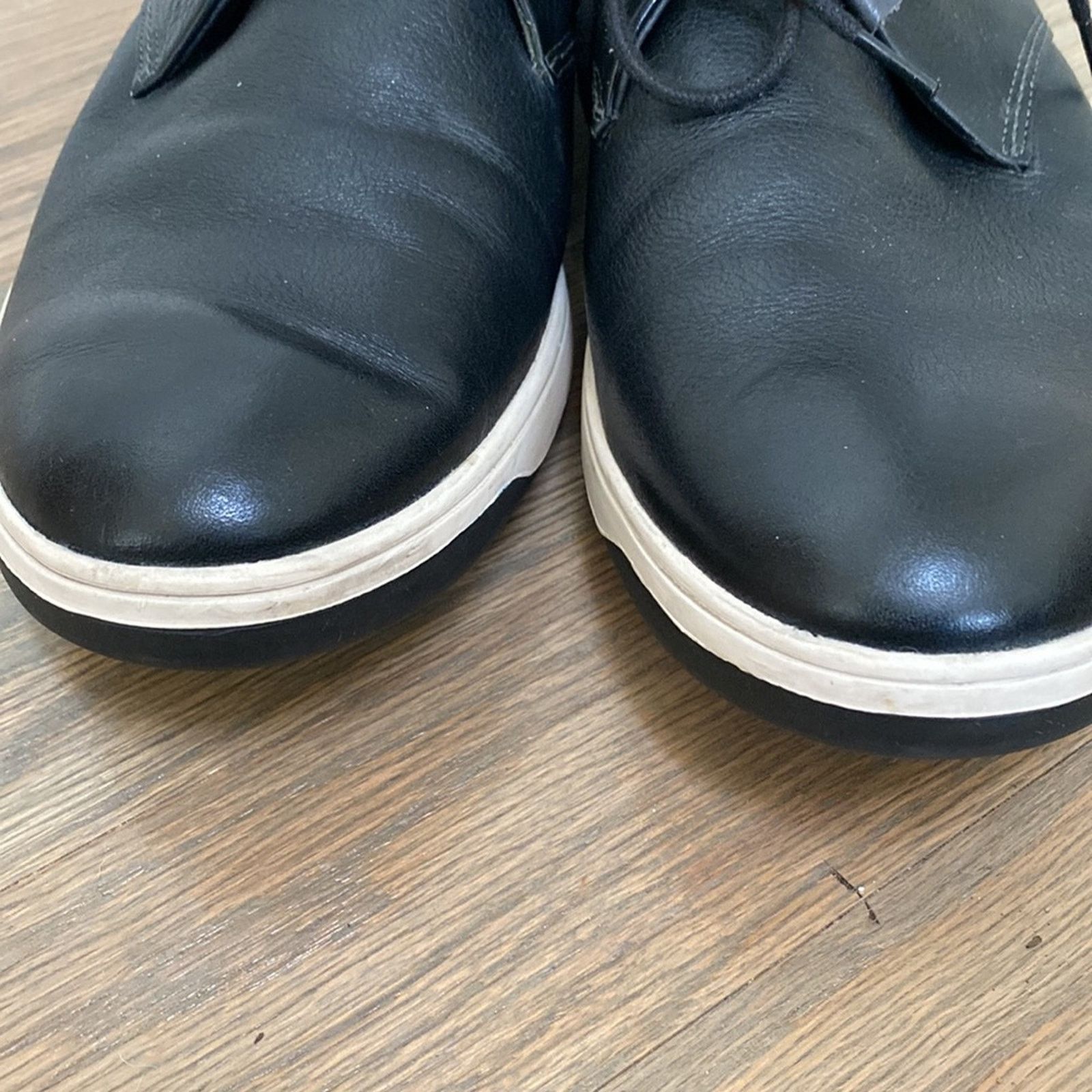 Hush Puppies Hush Puppies Black Leather Lace Up Bootie Size 9.5 Size US 9.5 / EU 42-43 - 5 Thumbnail