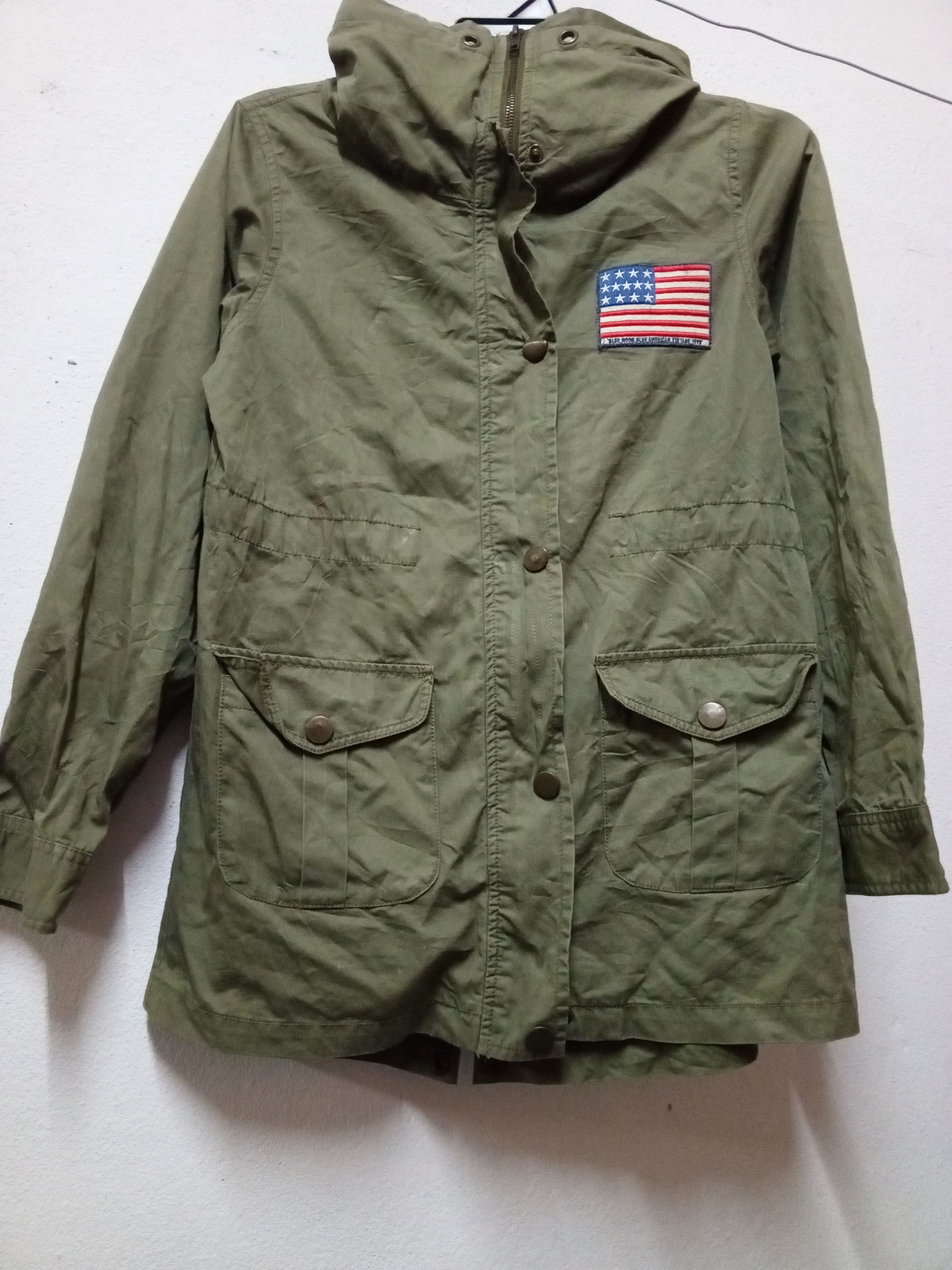 If Only Was True BLUE MOON BLUE AMRICAN VTG 1998 MILITARY Size US M / EU 48-50 / 2 - 6 Thumbnail