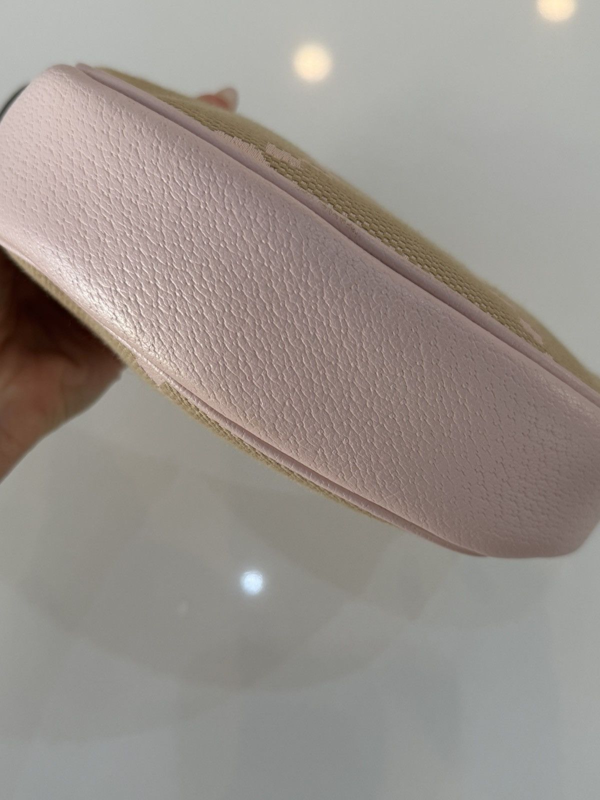 Gucci Gucci Half-Moon Ophidia bag in Pink and tan Size ONE SIZE - 6 Thumbnail
