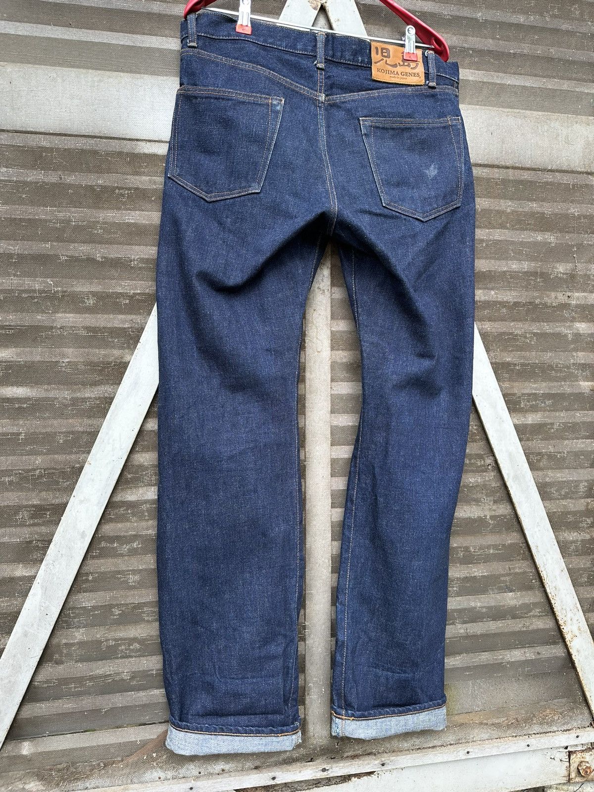 KOJIMA GENES 👹Kojima Genes Japan Straight Cut Denim Pants Size US 33 - 10 Thumbnail