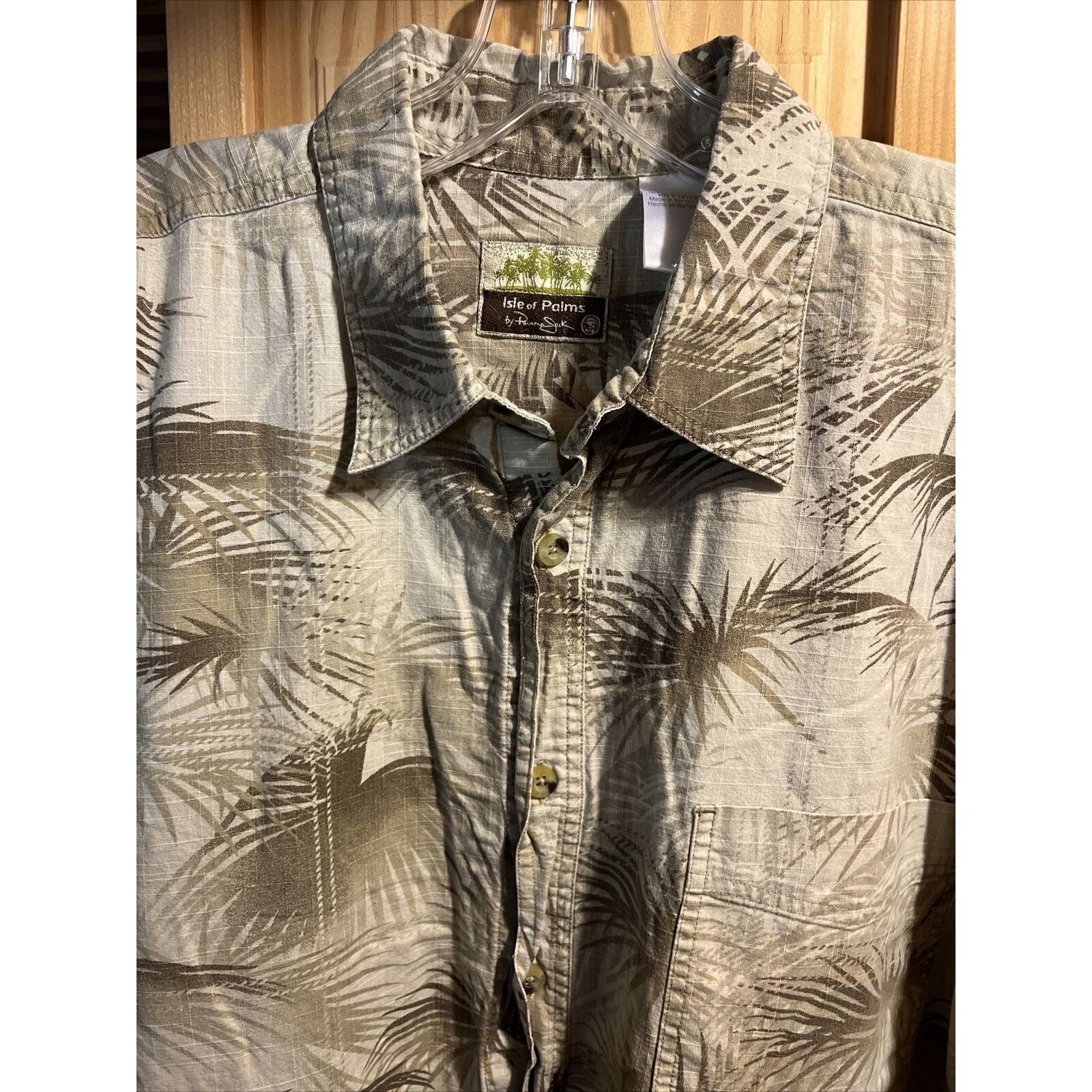 Panama Jack Isle Of Palms Men’s XL Beige Floral Hawaiian SS Cotton Shirt Size US XL / EU 56 / 4 - 4 Thumbnail