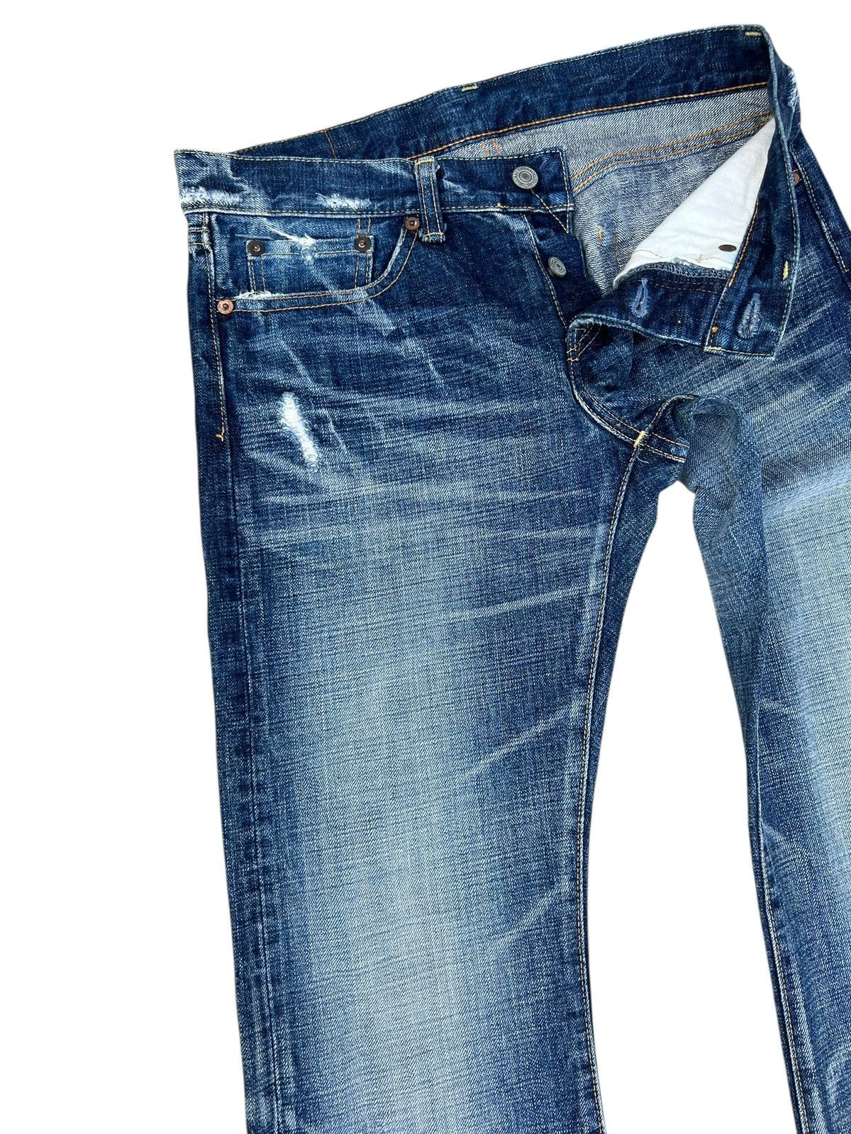 Eternal Vintage Eternal Japan Distressed Denim Flare Jeans Size US 28 / EU 44 - 8 Thumbnail
