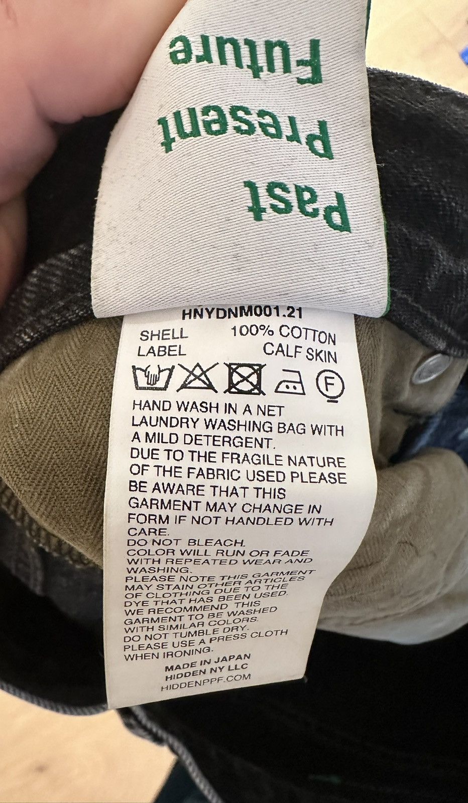 HIDDEN Hidden NY Made in Japan Black Washed Denim Pants Size US 30 / EU 46 - 4 Thumbnail